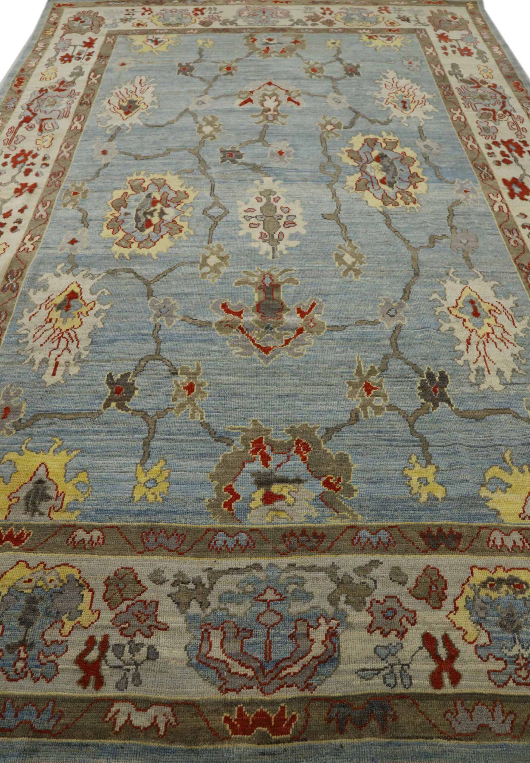 Thumbnail 6 for Turkey Oushak Tribal Rug 90719