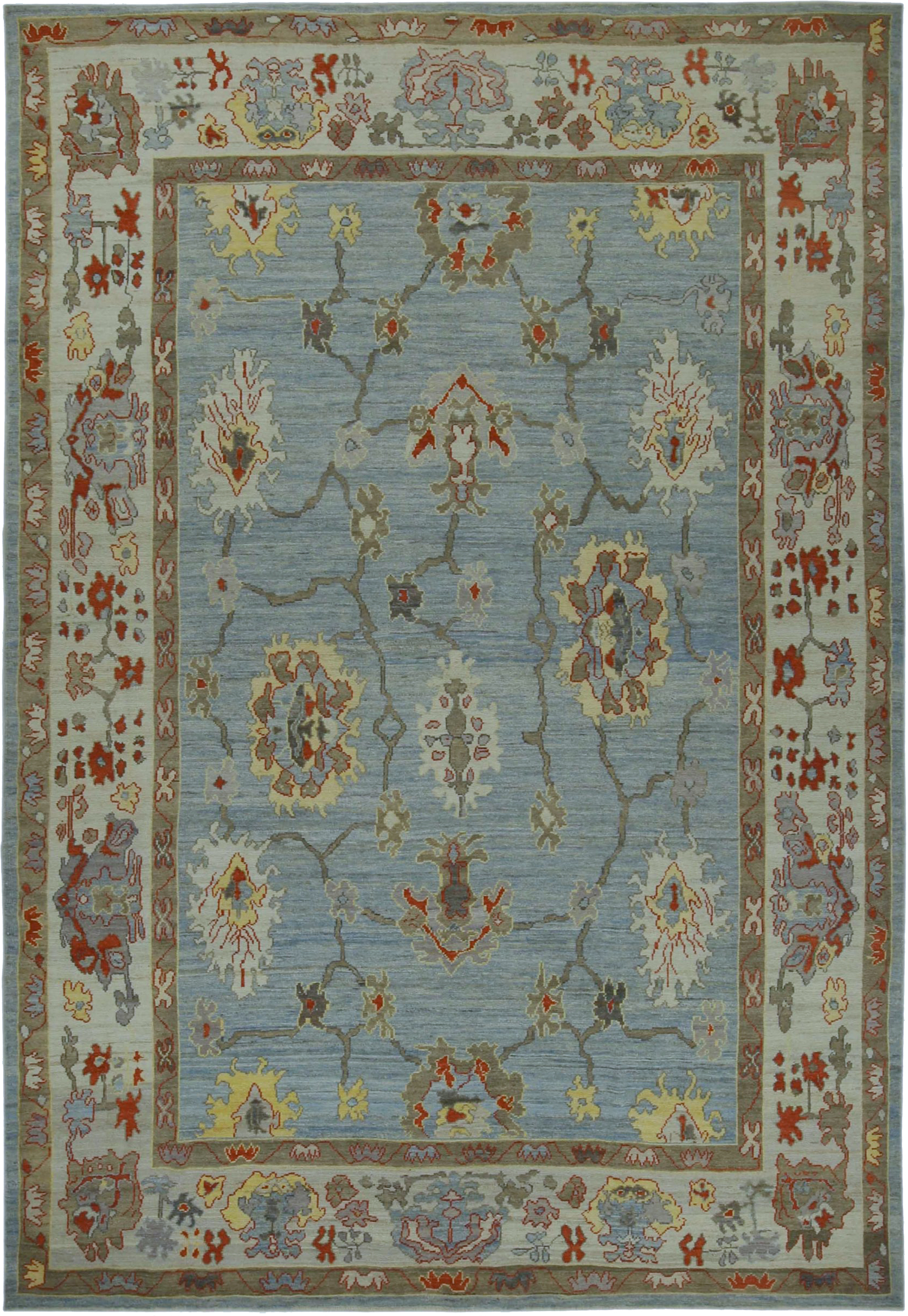 Thumbnail 2 for Turkey Oushak Tribal Rug 90719