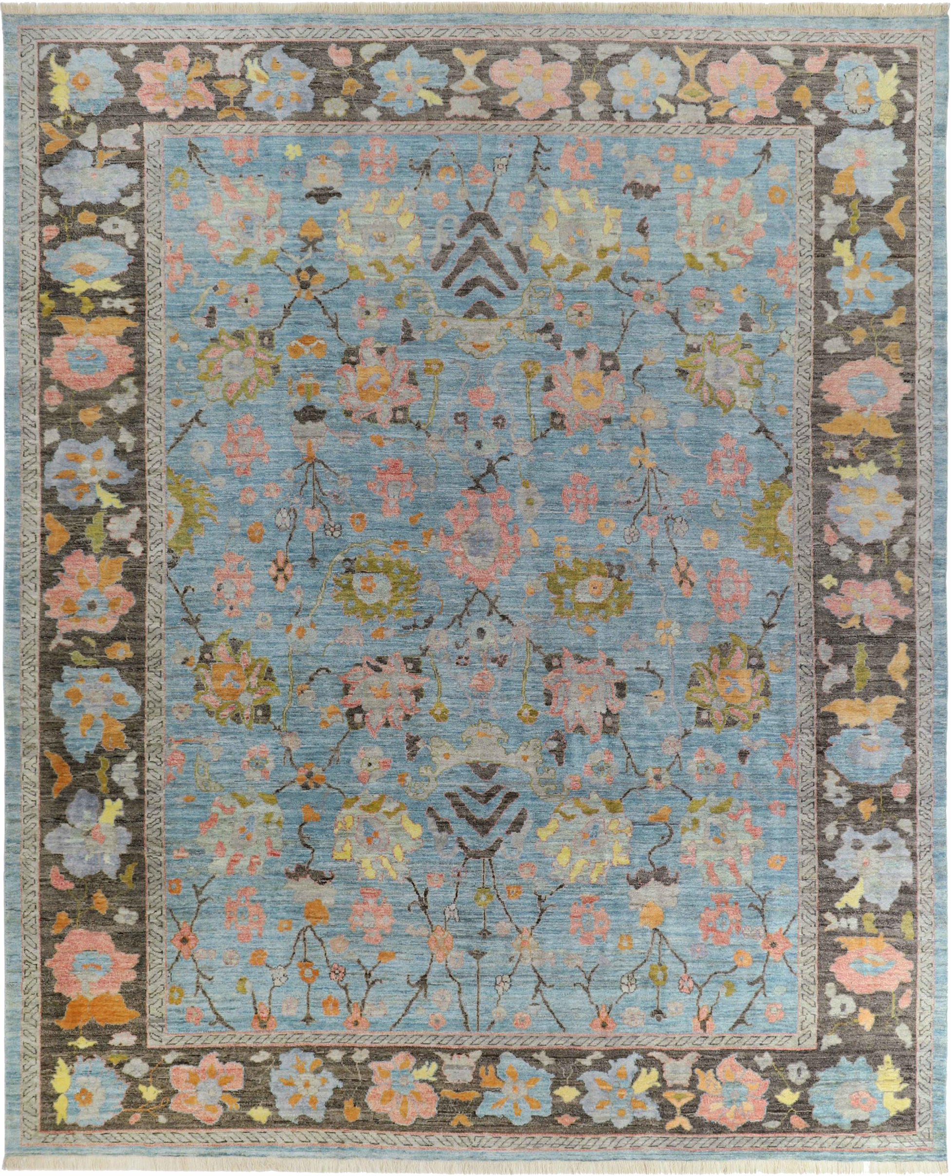 Thumbnail 3 for Turkey Oushak Tribal Rug 90718