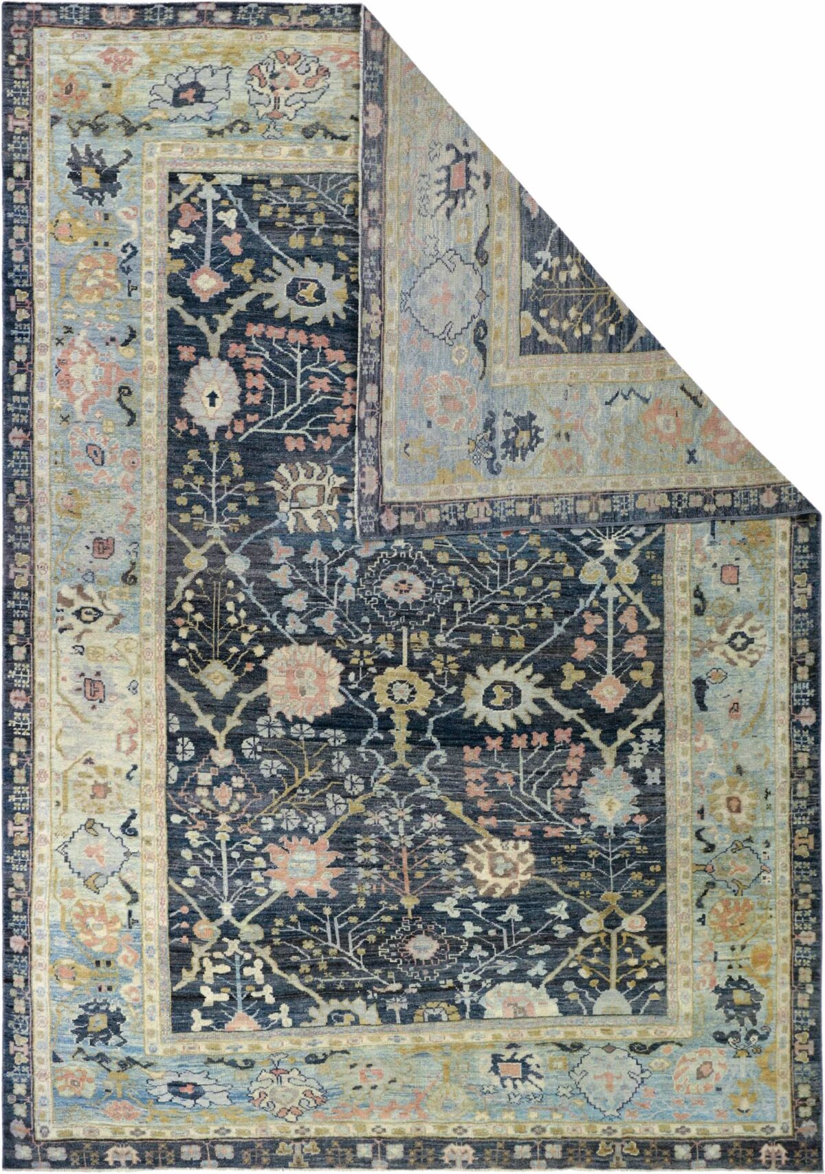 Thumbnail 14 for Turkey Oushak Tribal Rug 90713