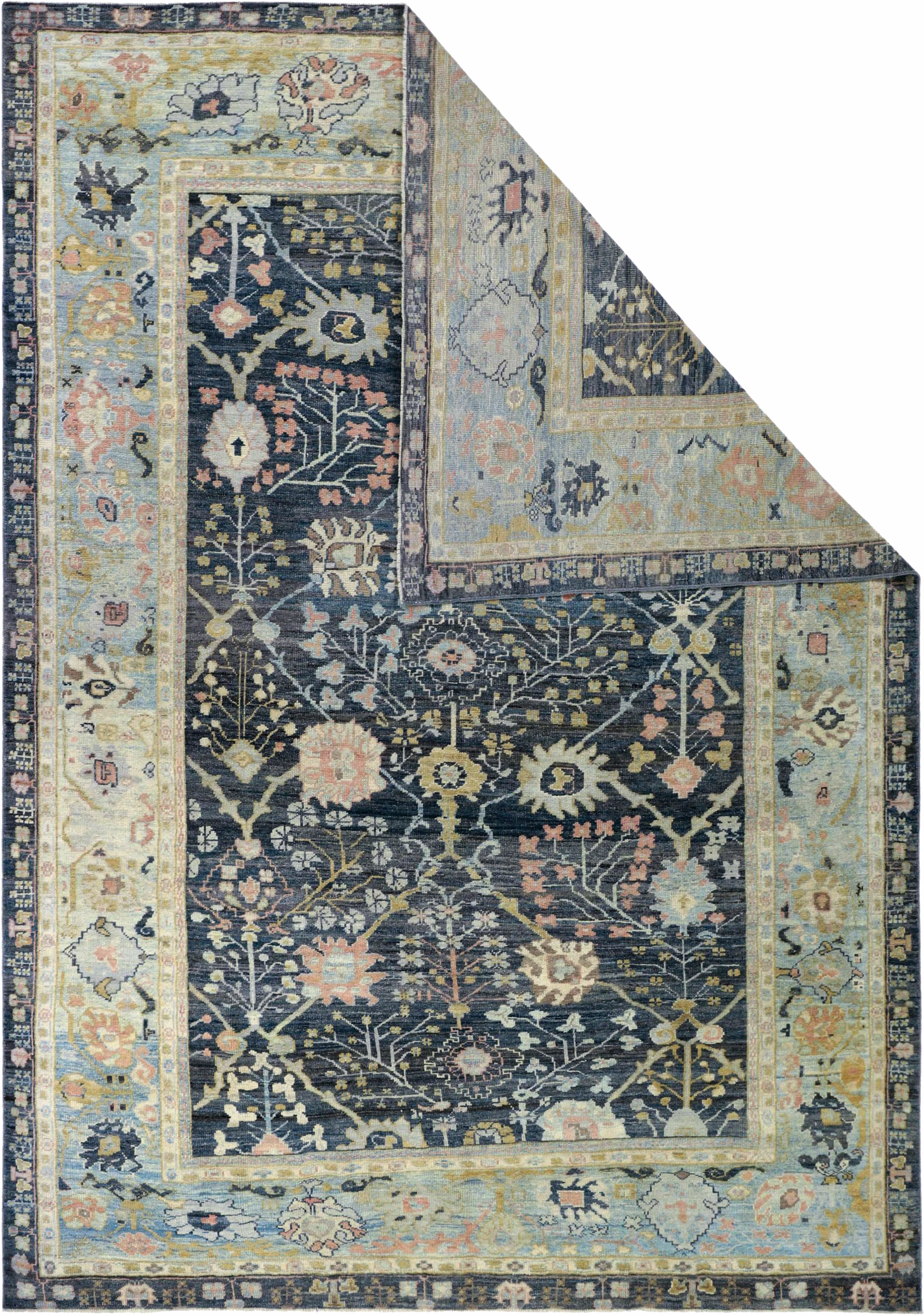 Thumbnail 2 for Turkey Oushak Tribal Rug 90713