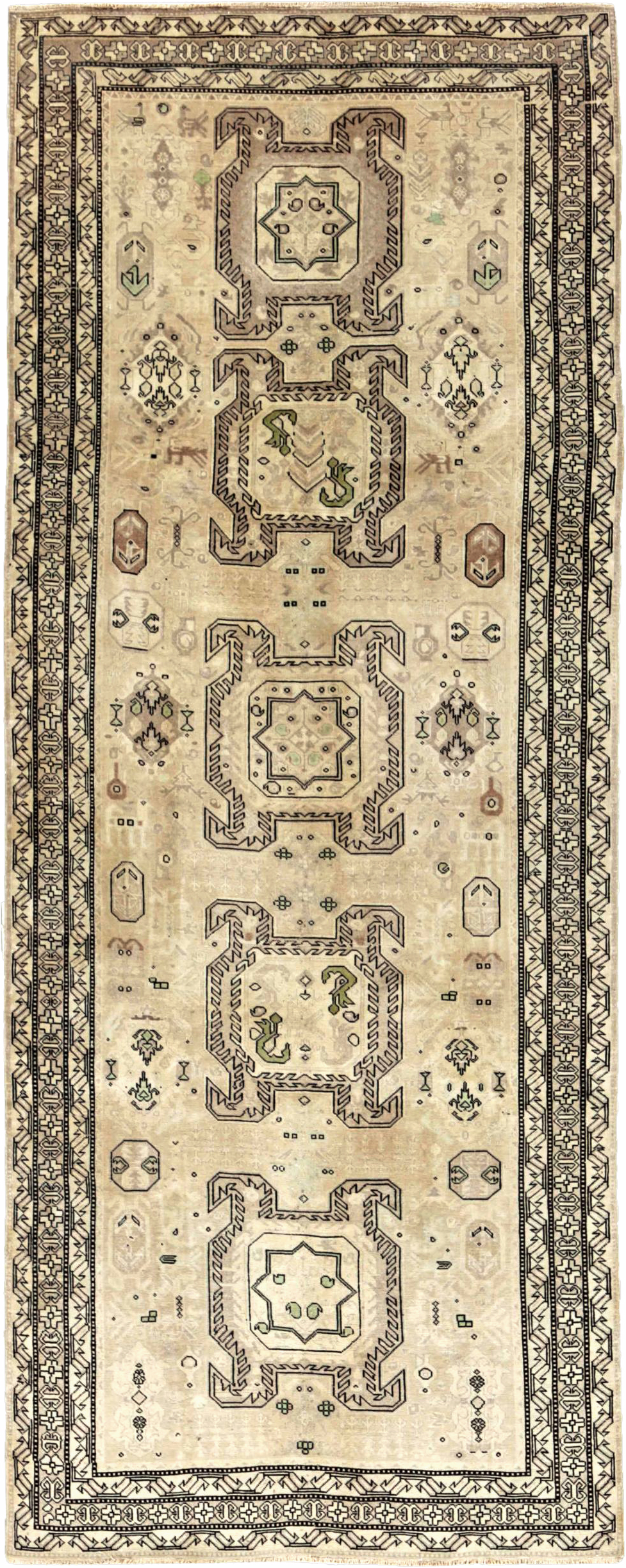 Thumbnail 4 for Antique Persian Azarbaijan Transitional Rug 91405