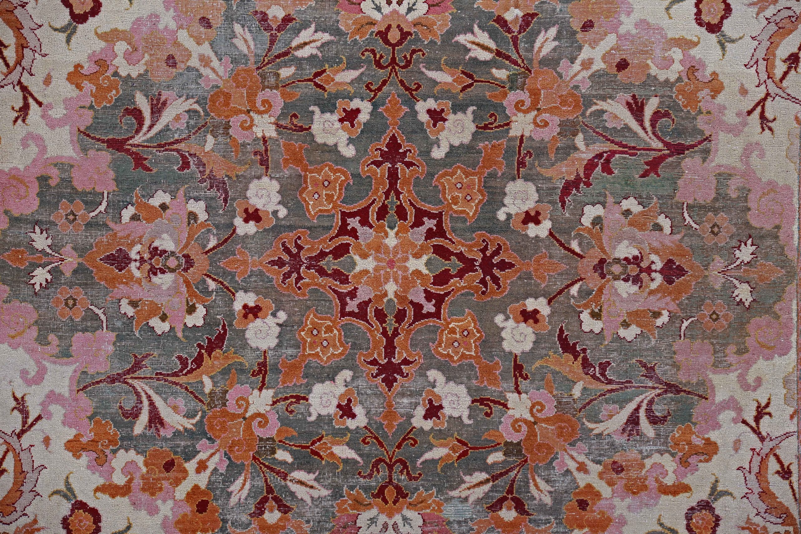 Thumbnail 3 for Antique Persian Agra Traditional Rug 91150
