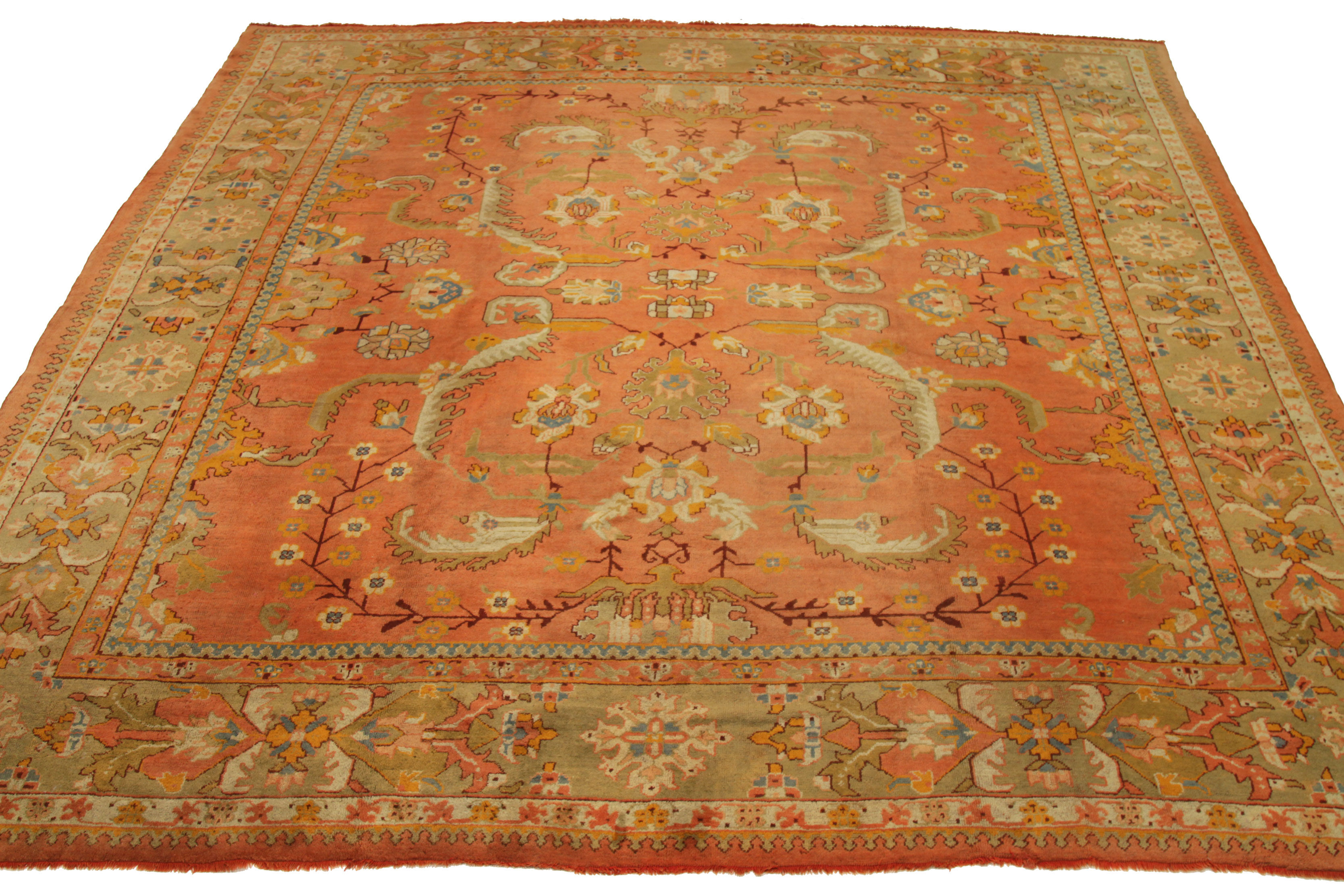 Thumbnail 5 for Antique Turkey Oushak Traditional Rug 92435