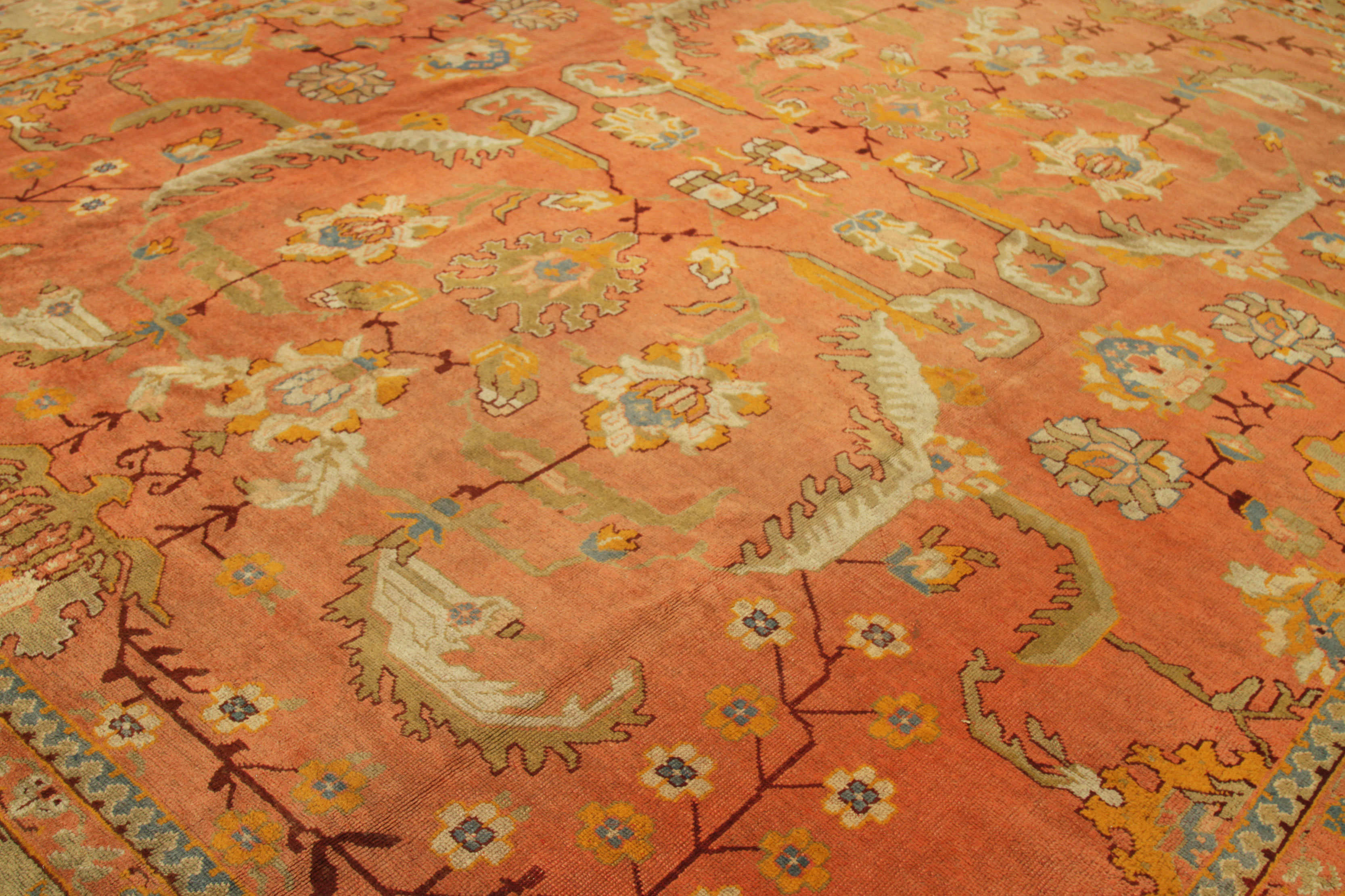 Thumbnail 3 for Antique Turkey Oushak Traditional Rug 92435