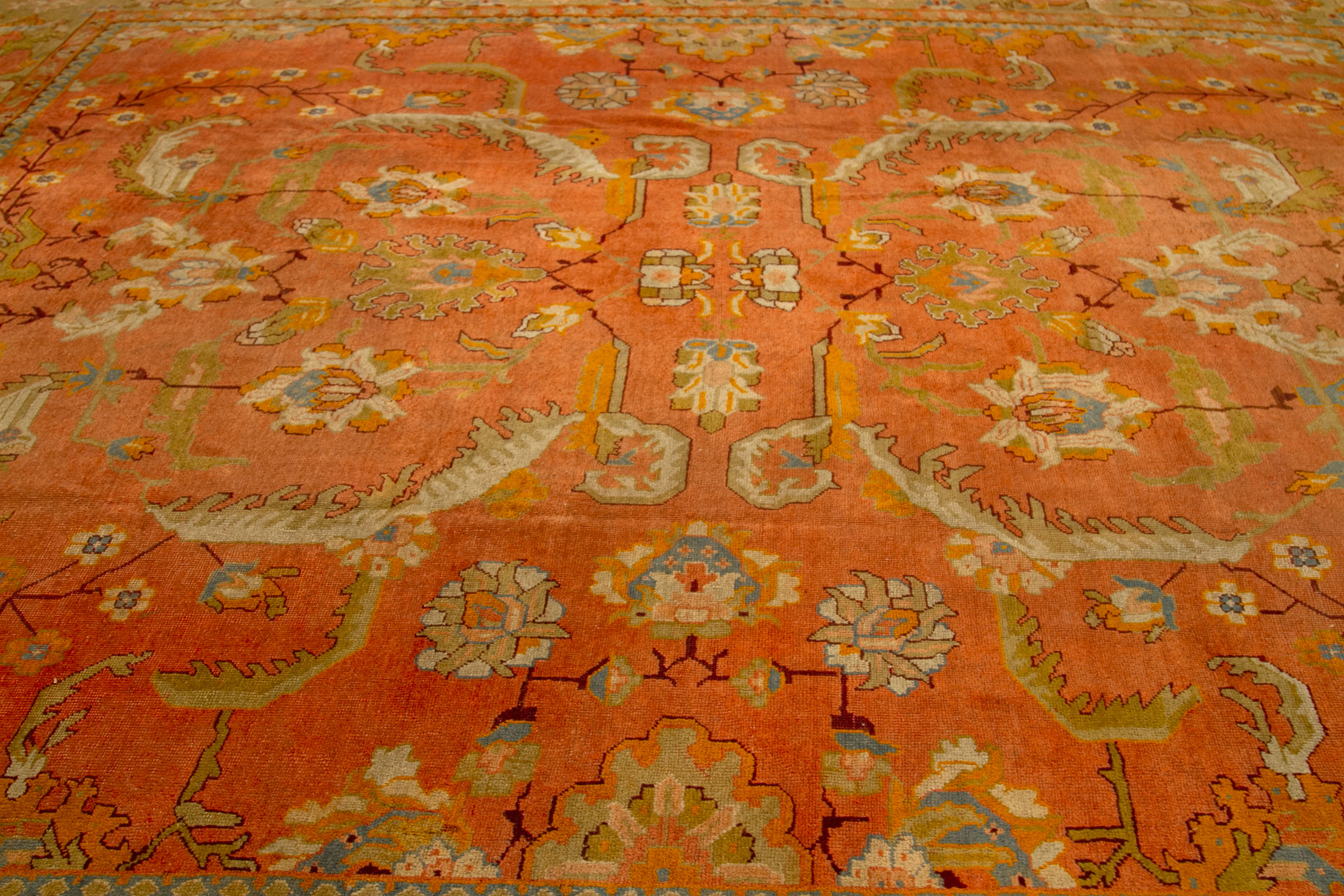 Thumbnail 6 for Antique Turkey Oushak Traditional Rug 92435