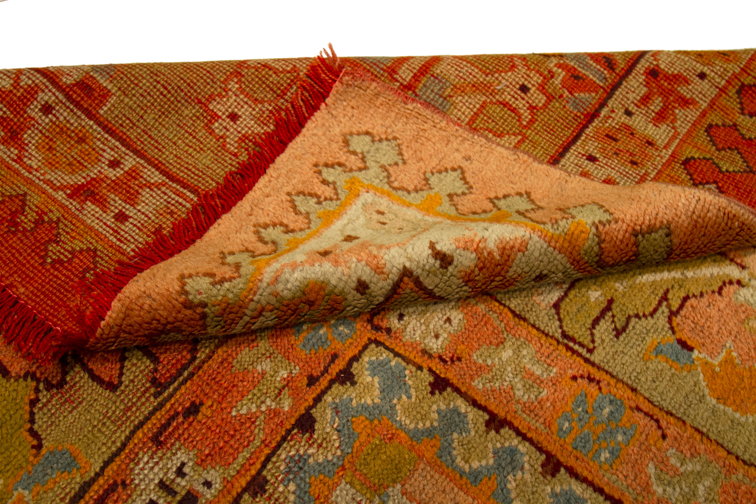 Thumbnail 7 for Antique Turkey Oushak Traditional Rug 92435