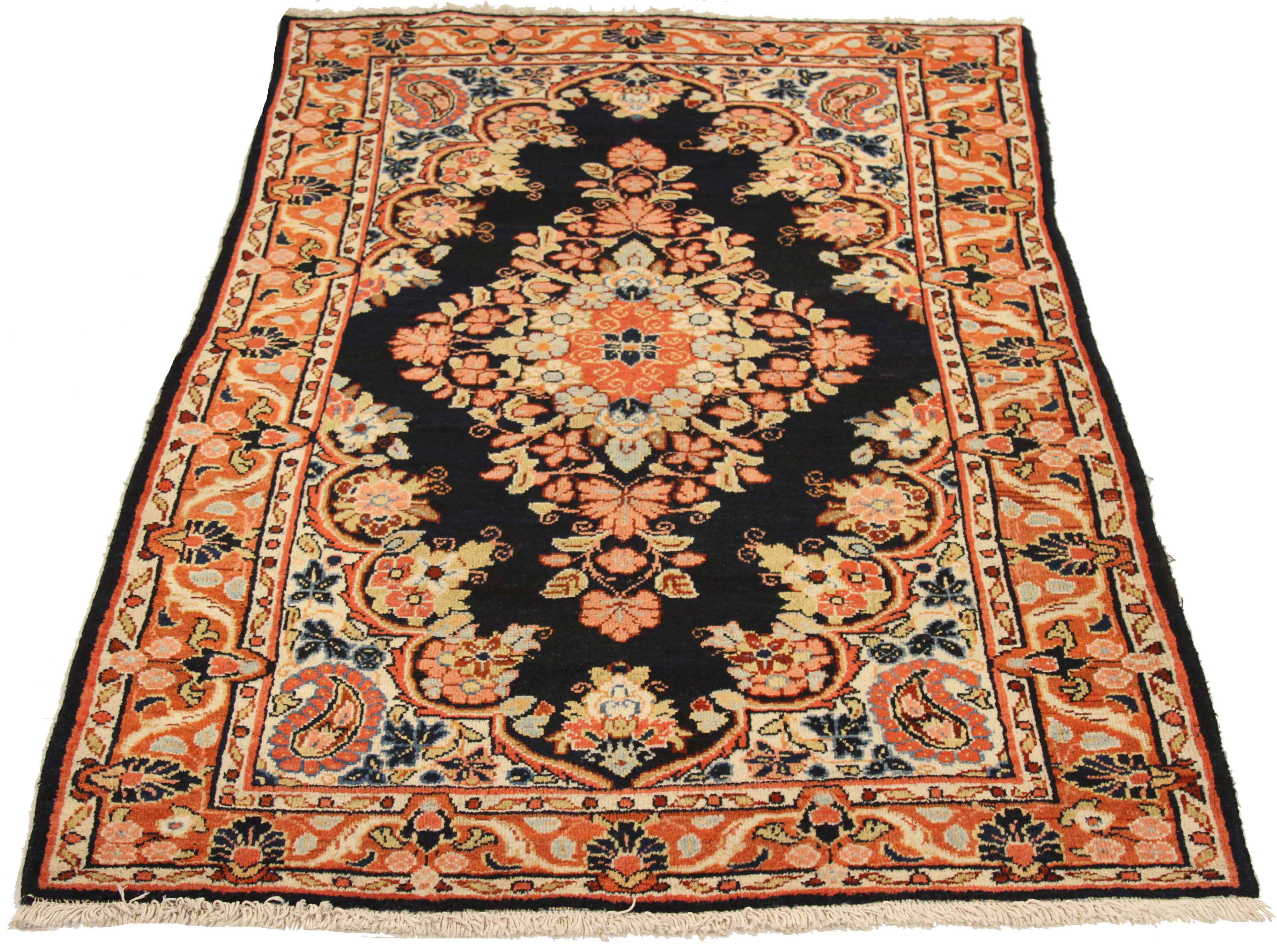 Thumbnail 4 for Antique Persian Mahal Traditional Rug 75009