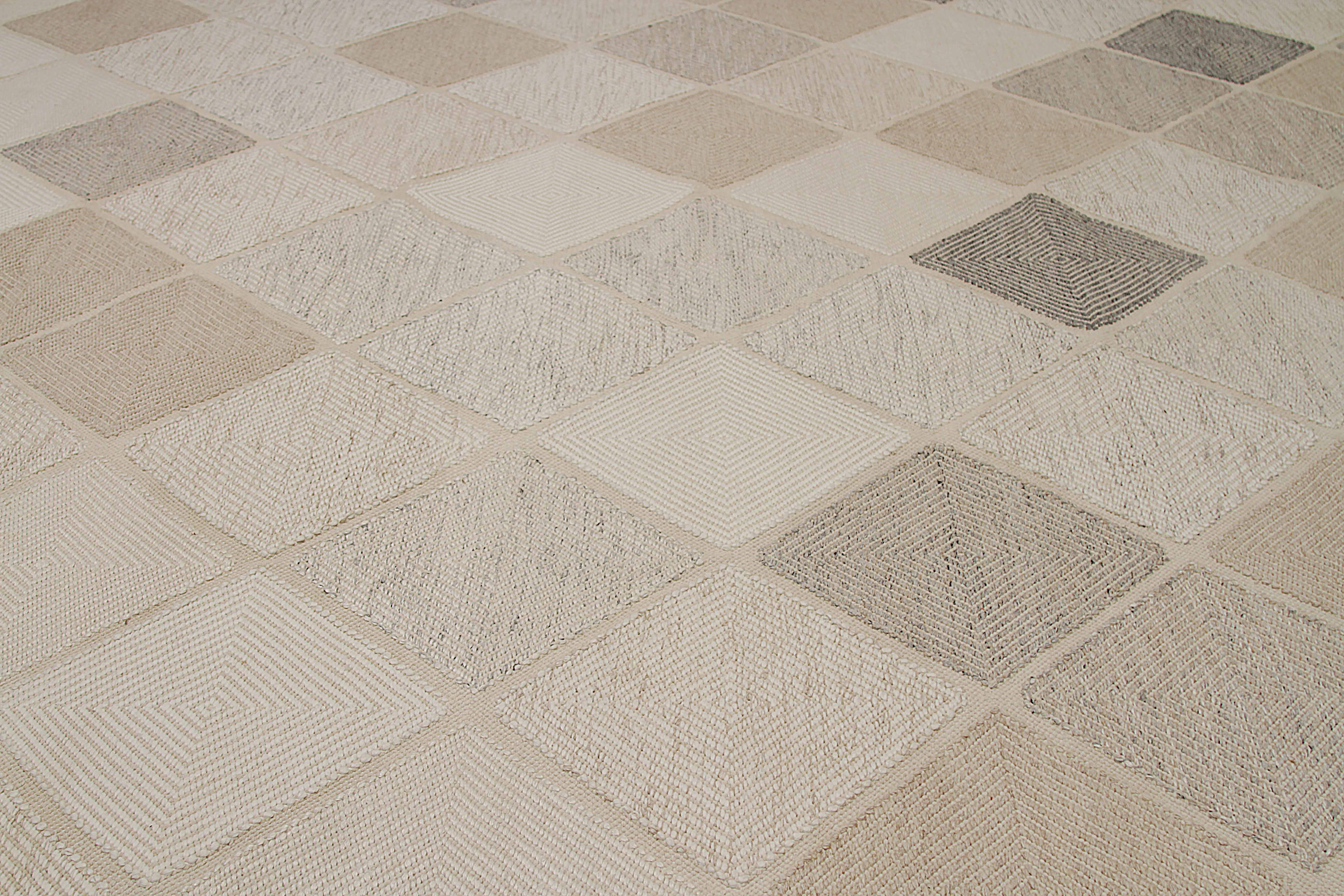 Thumbnail 3 for India Scandinavia Modern / Contemporary Rug 92381