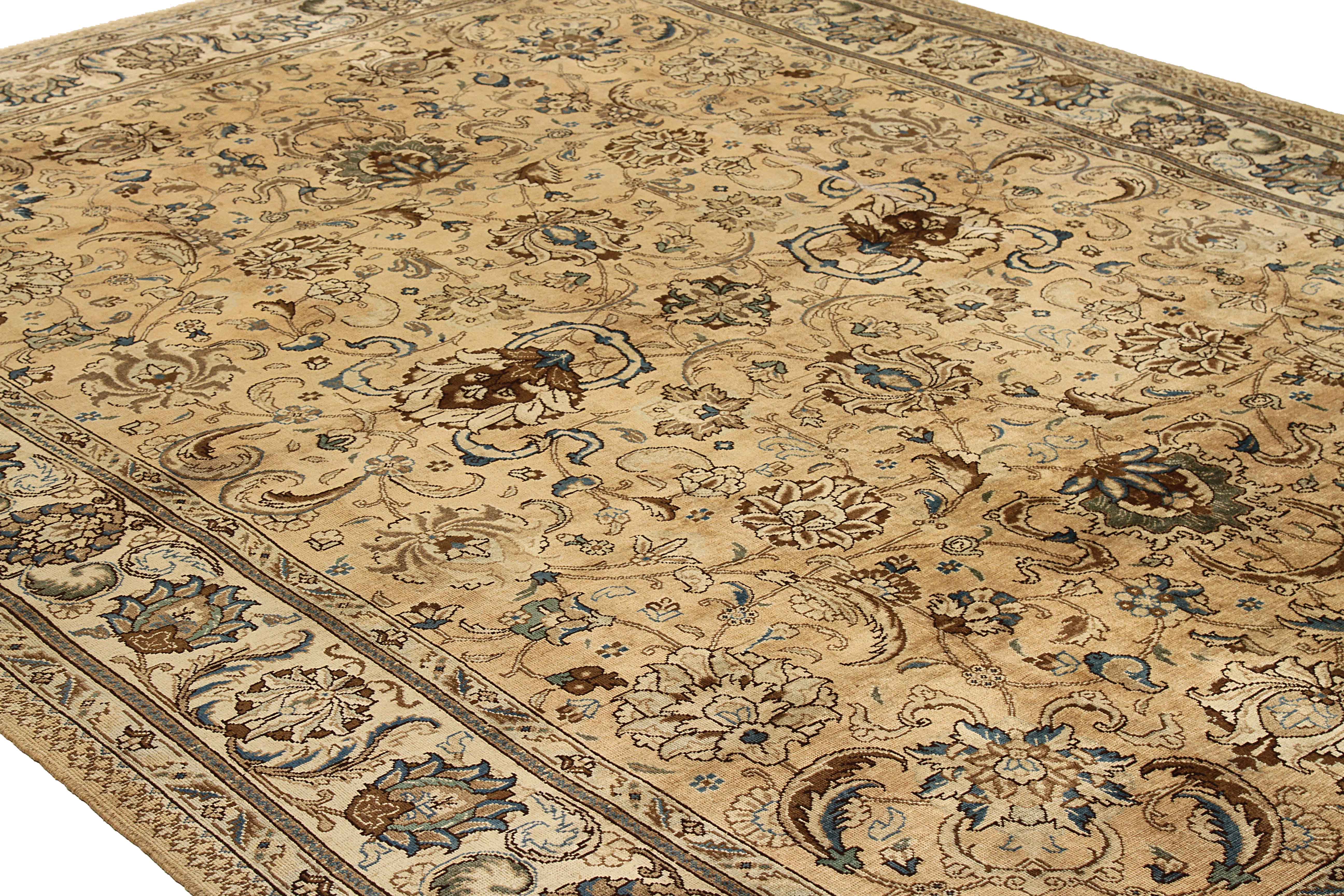 Thumbnail 3 for Antique Persian Tabriz Transitional Rug 16202