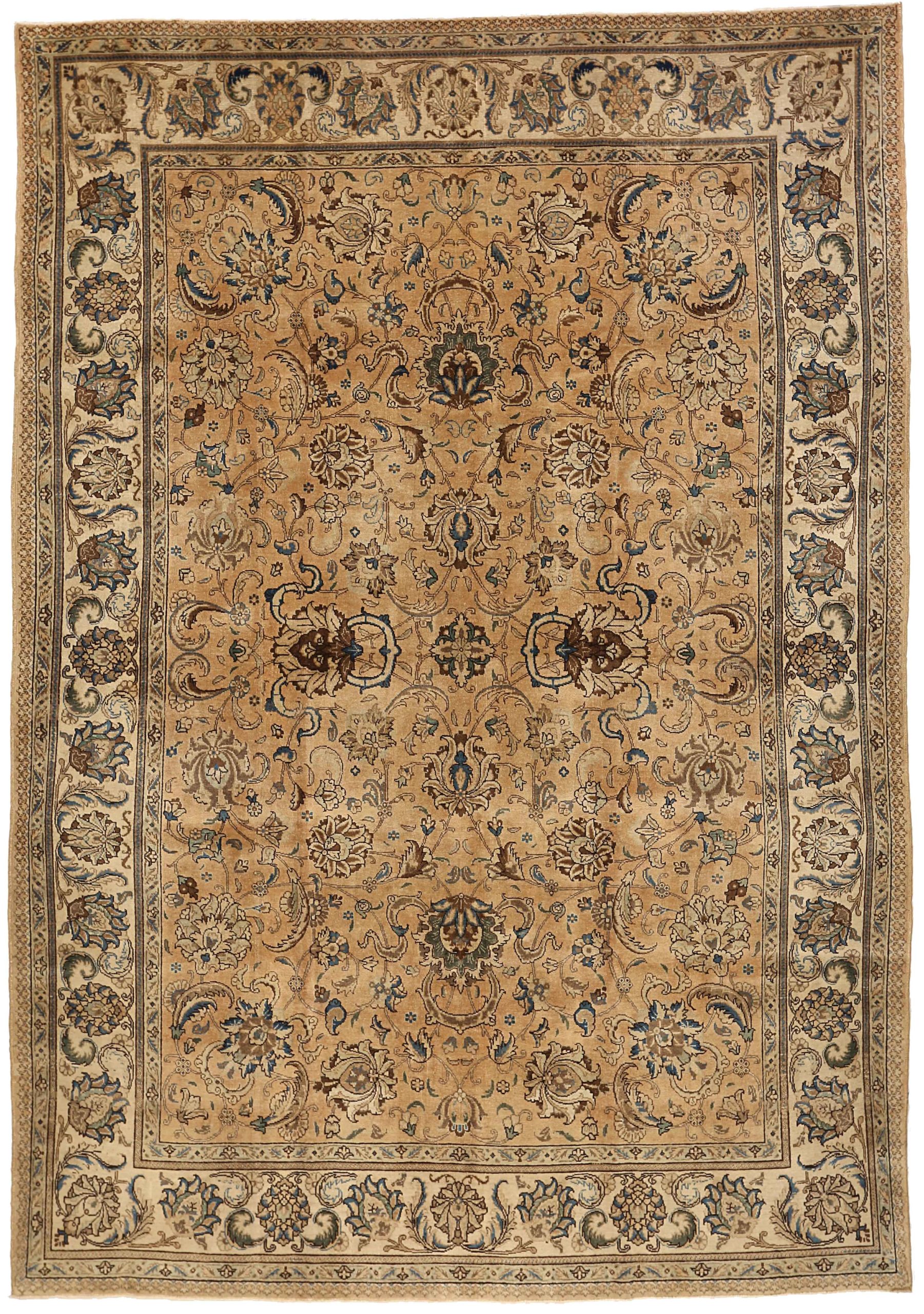 Thumbnail 7 for Antique Persian Tabriz Transitional Rug 16202