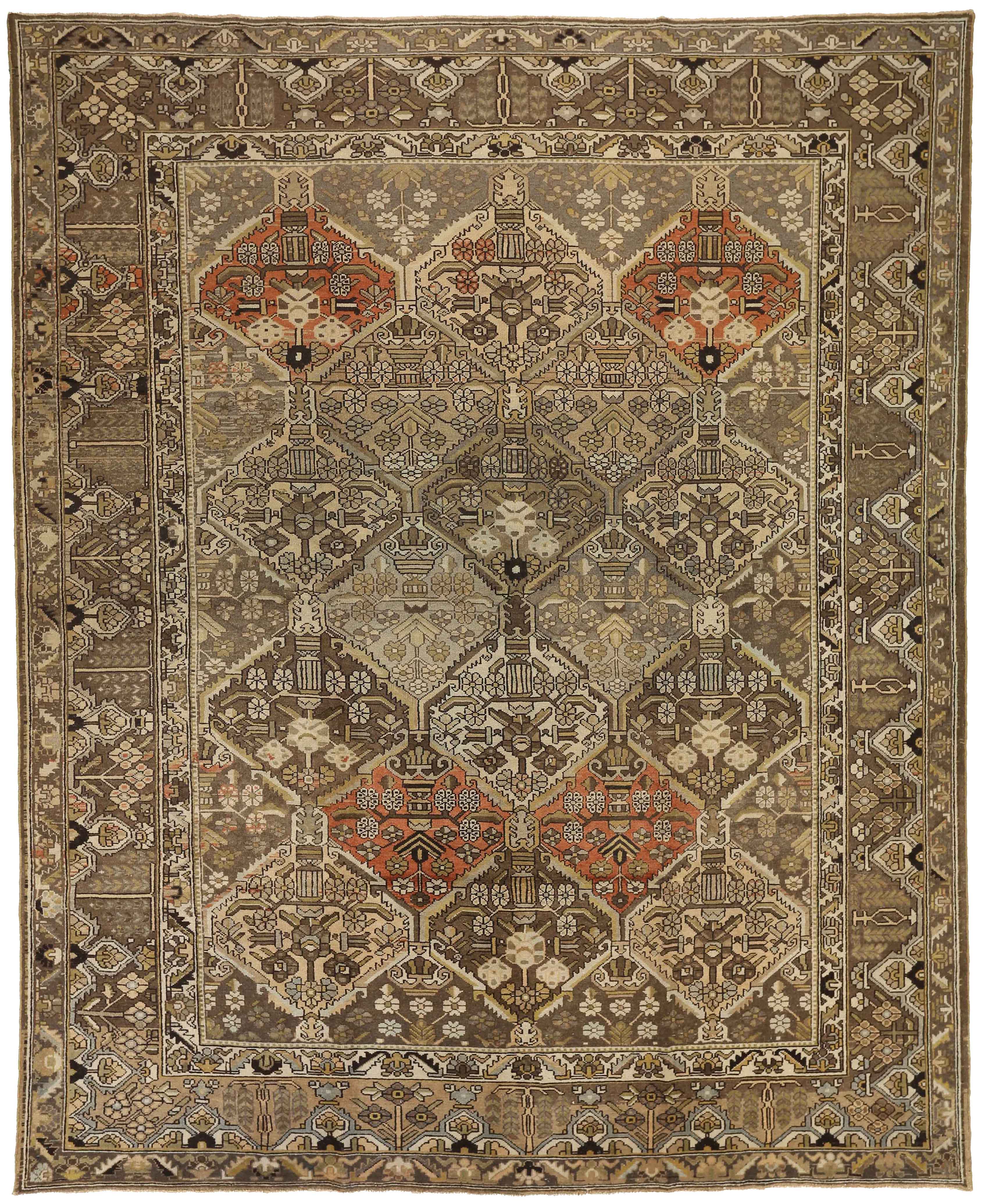 Thumbnail 2 for Antique Persian Bakhtiar Transitional Rug 15460