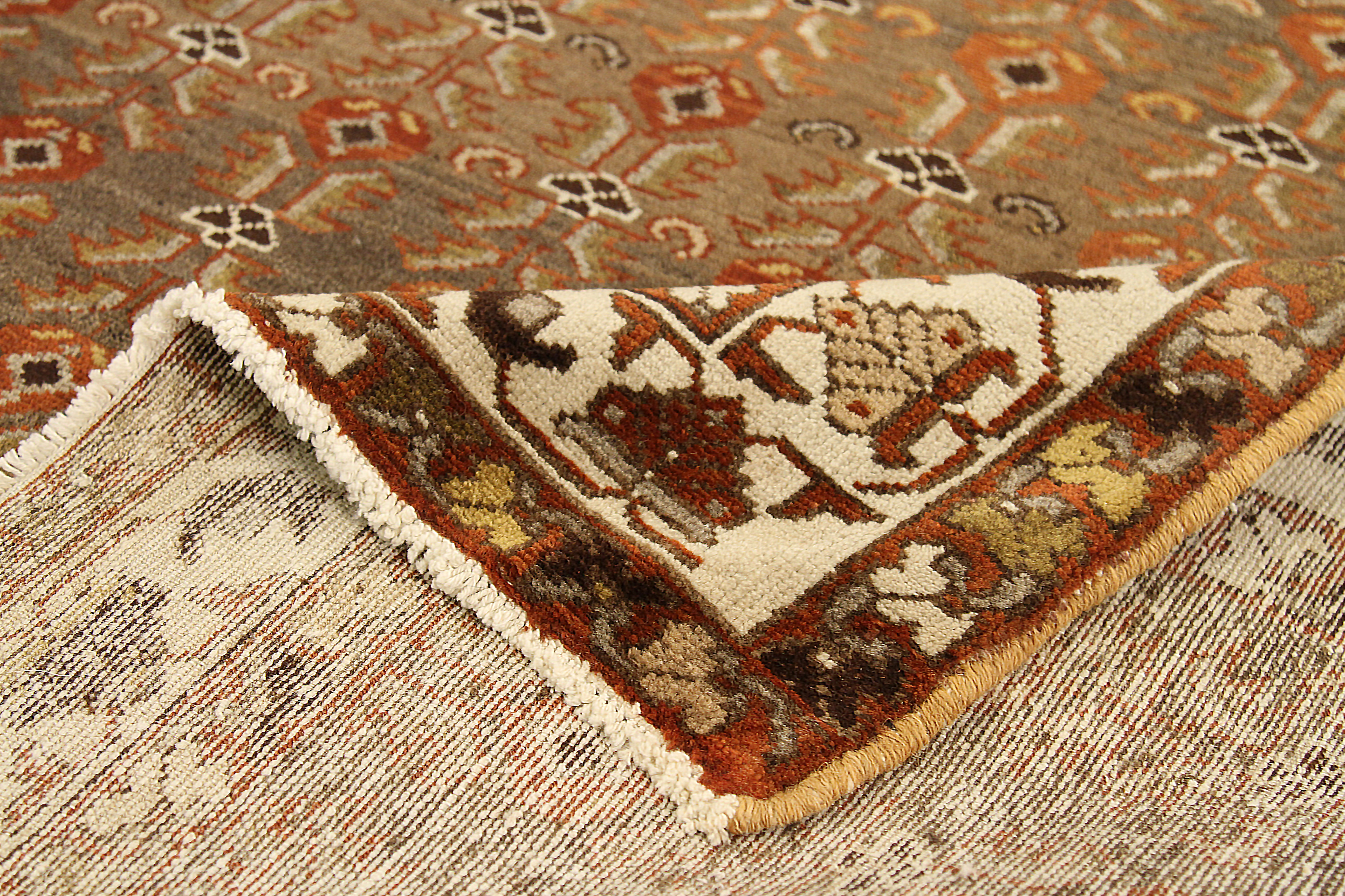Thumbnail 3 for Antique Persian Saveh Transitional Rug 52091