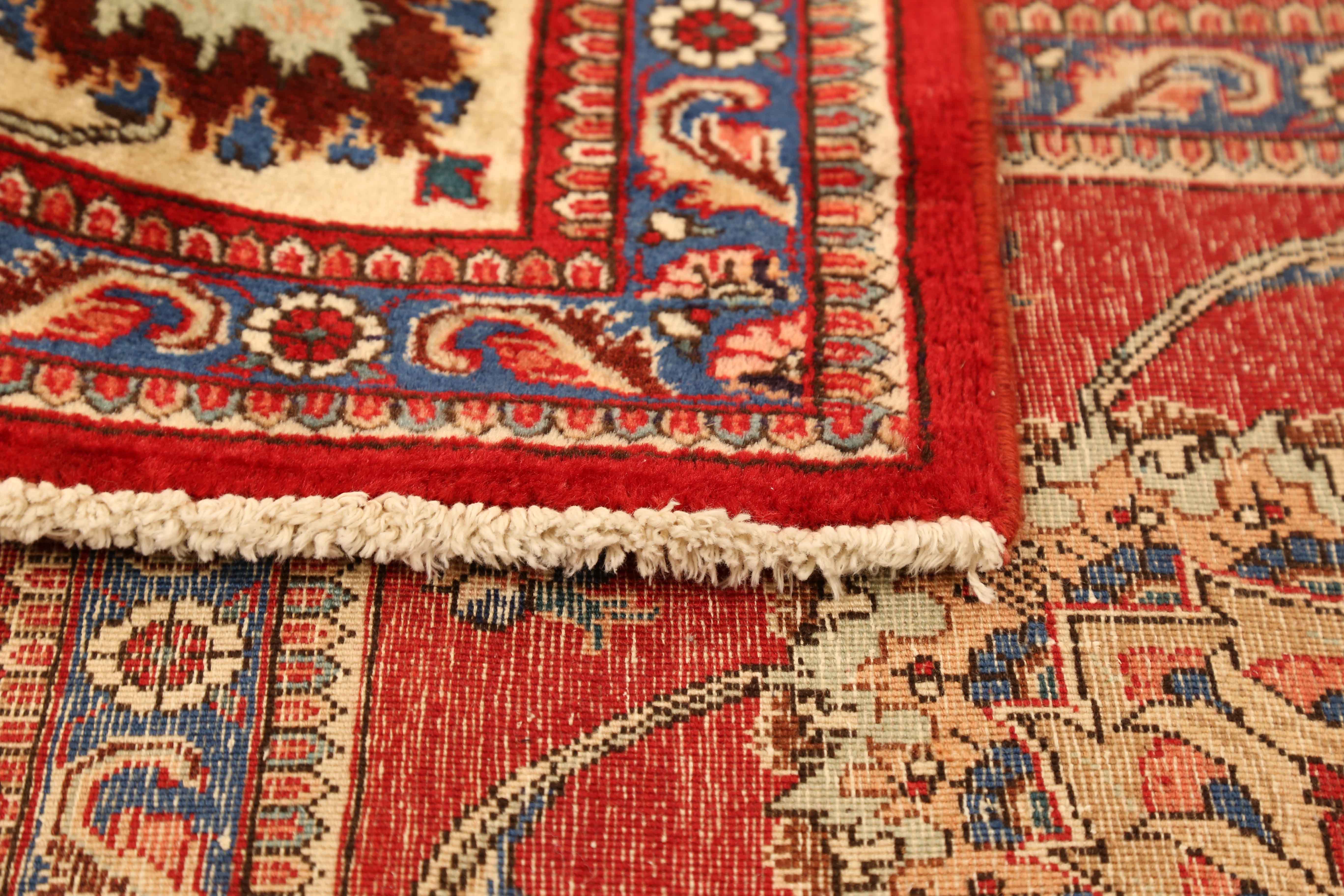 Thumbnail 6 for Antique Persian Tabriz Traditional Rug 65084