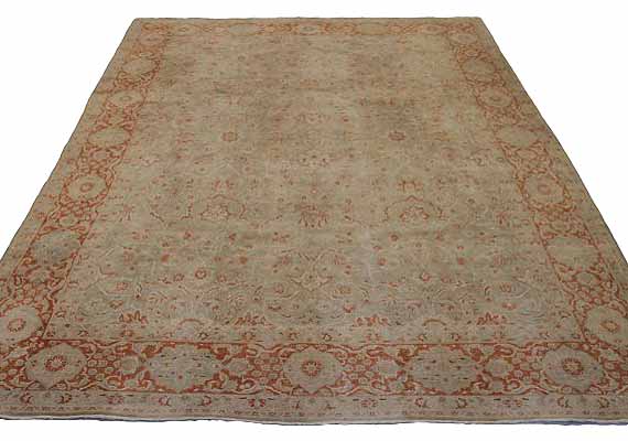 Thumbnail 7 for Antique Persian Tabriz Traditional Rug 91755