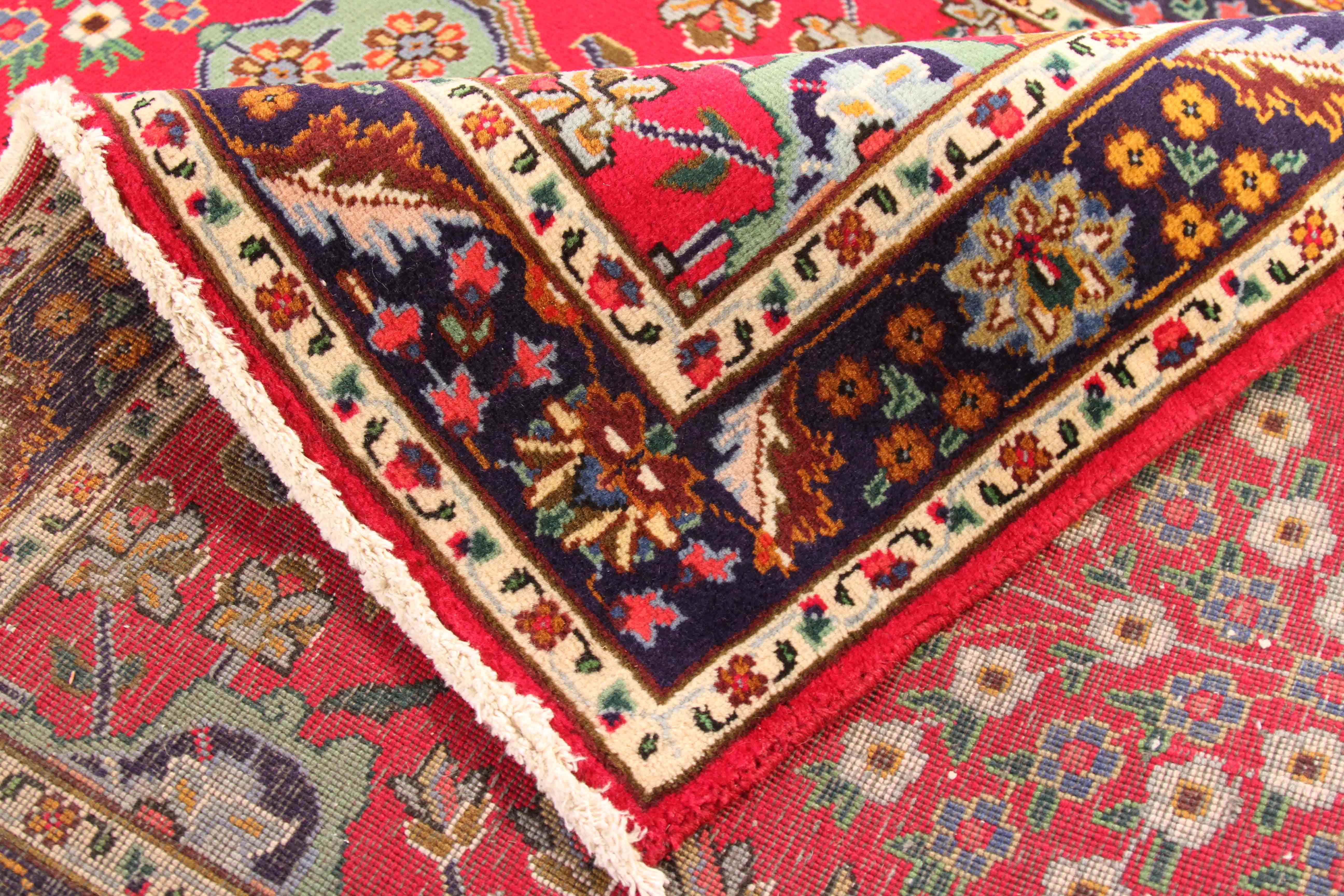 Thumbnail 3 for Antique Persian Tabriz Traditional Rug 70455