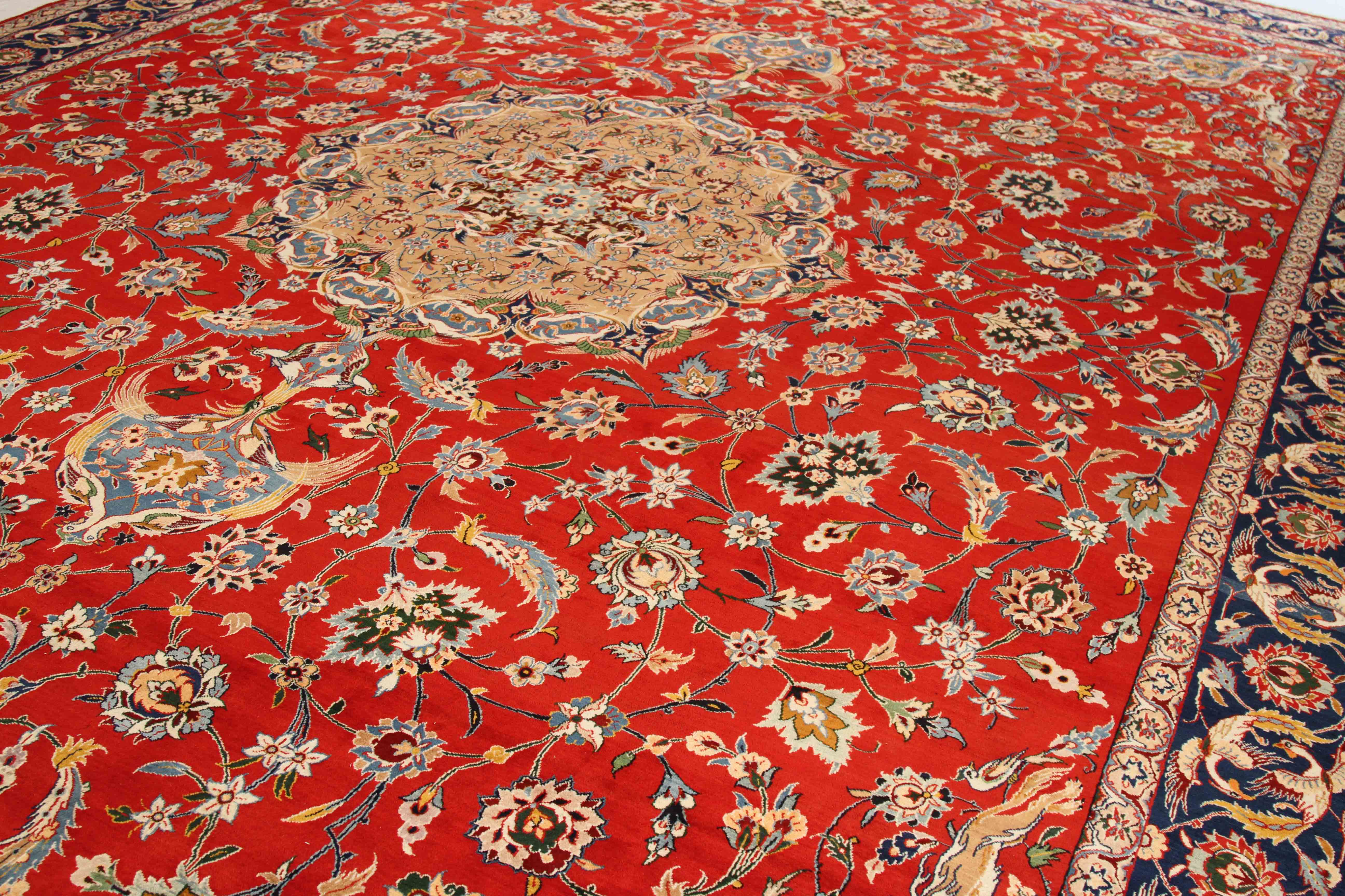 Thumbnail 6 for Antique Persian Isfahan Traditional Rug 70482