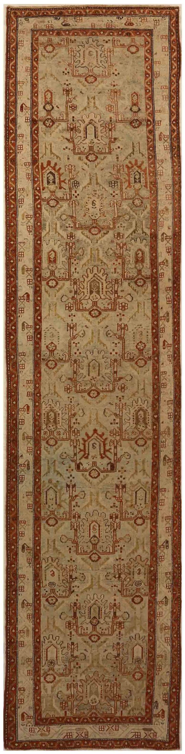 Thumbnail 8 for Antique Persian Malayer Traditional Rug 70566