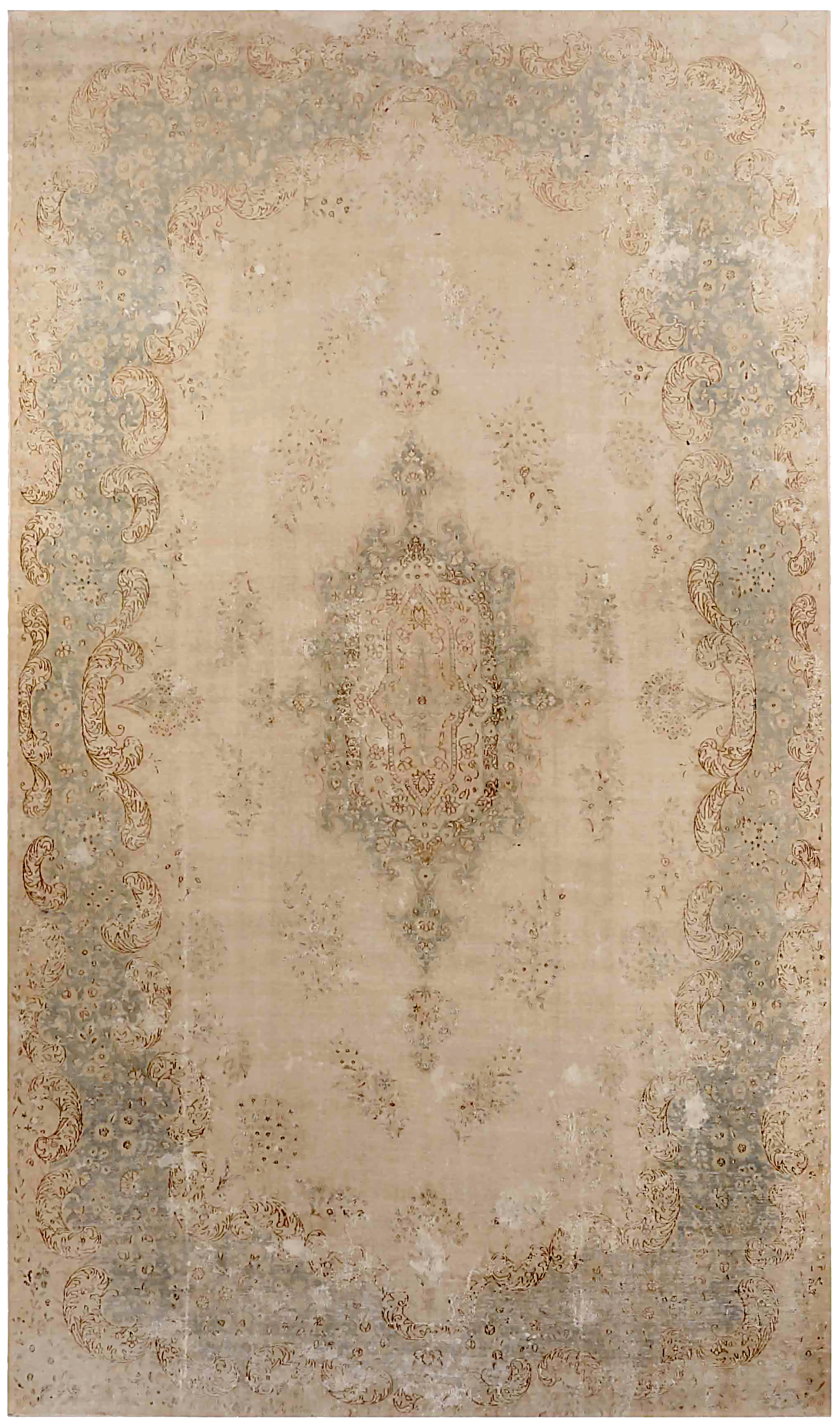 Thumbnail 5 for Antique Persian Kerman Transitional Rug 70626