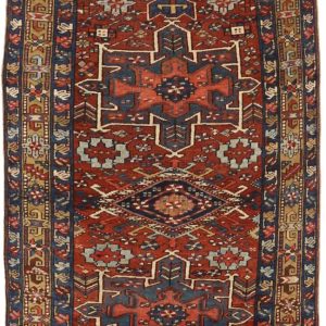 Thumbnail 15 for Antique Persian Heriz Traditional Rug 71141