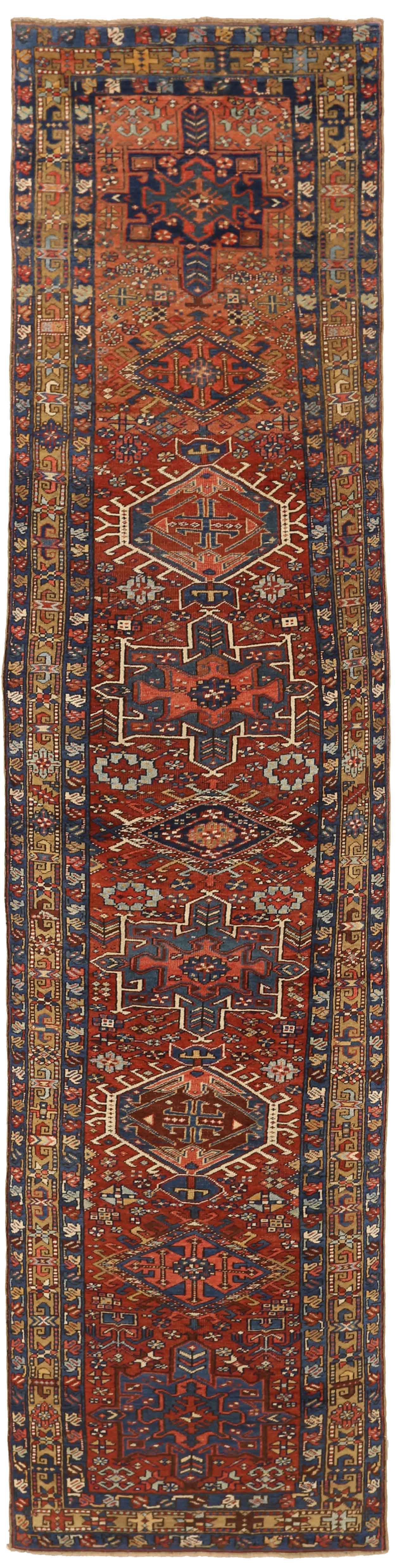 Thumbnail 4 for Antique Persian Heriz Traditional Rug 71141