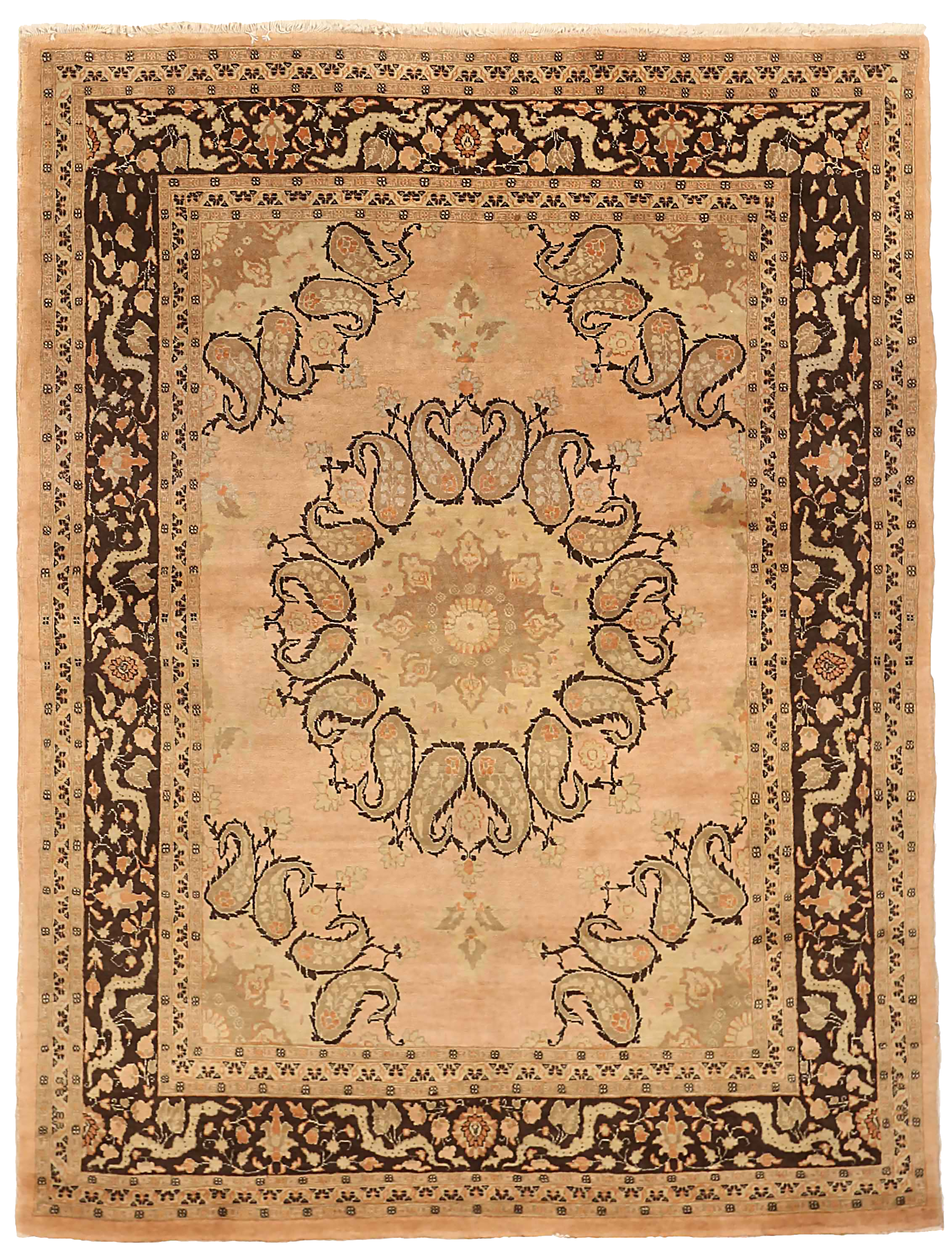 Thumbnail 3 for Antique Persian Tabriz Transitional Rug 71037