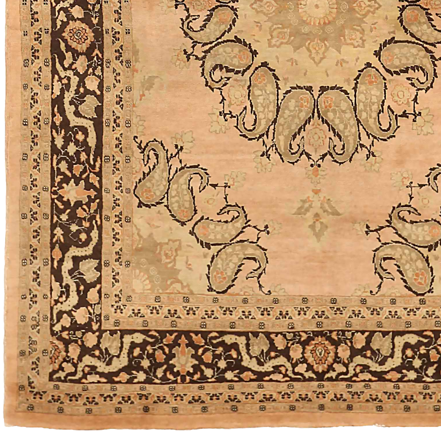 Thumbnail 7 for Antique Persian Tabriz Transitional Rug 71037