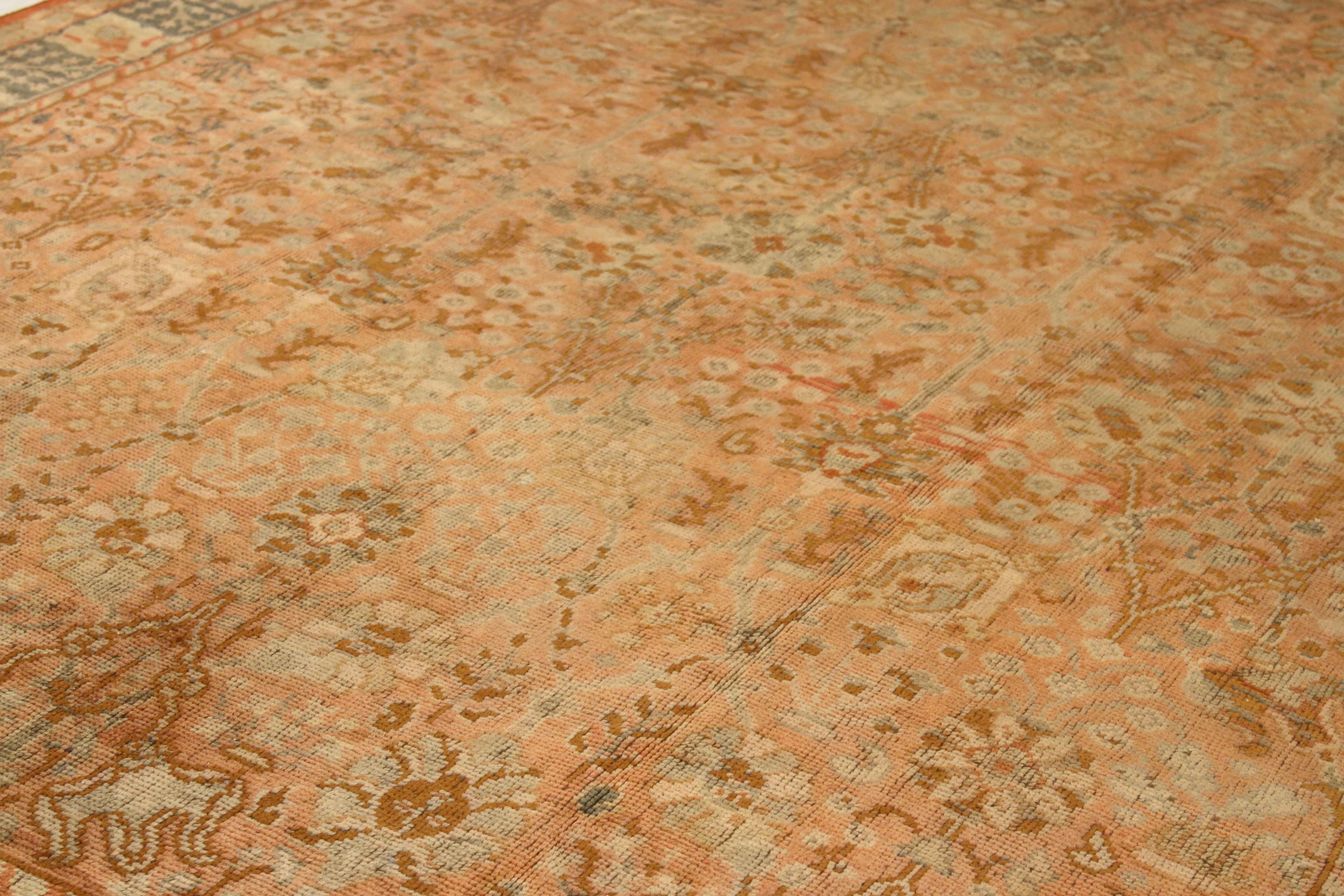 Thumbnail 5 for Antique Turkey Oushak Transitional Rug 72541