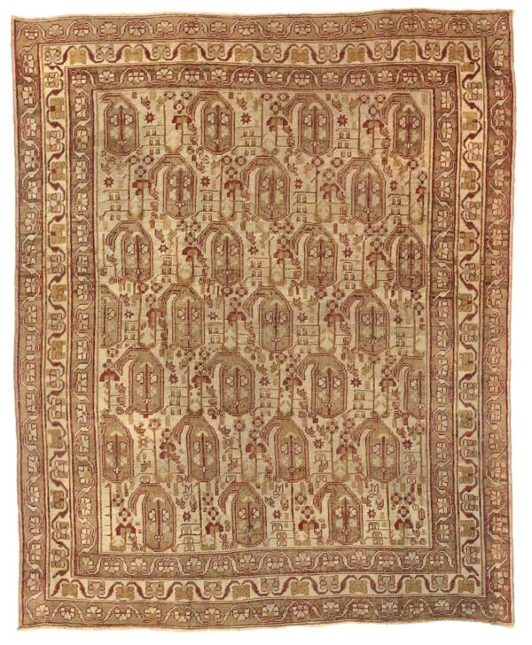 Thumbnail 12 for Antique Persian Sirjan Traditional Rug 75665