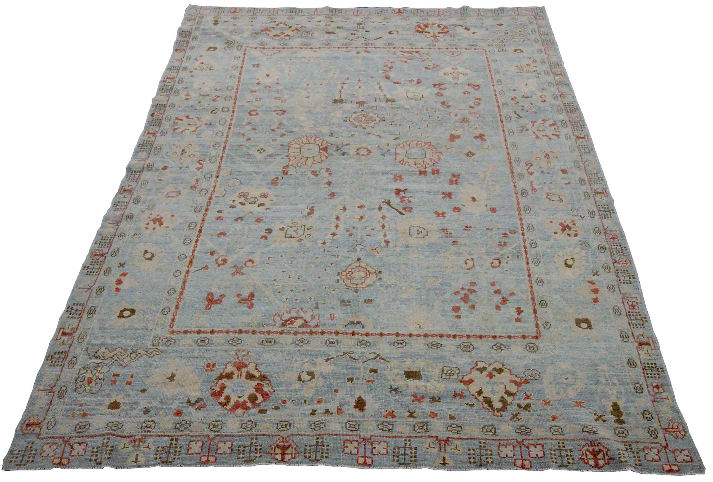 Thumbnail 7 for Persian Oushak Transitional Rug 89046