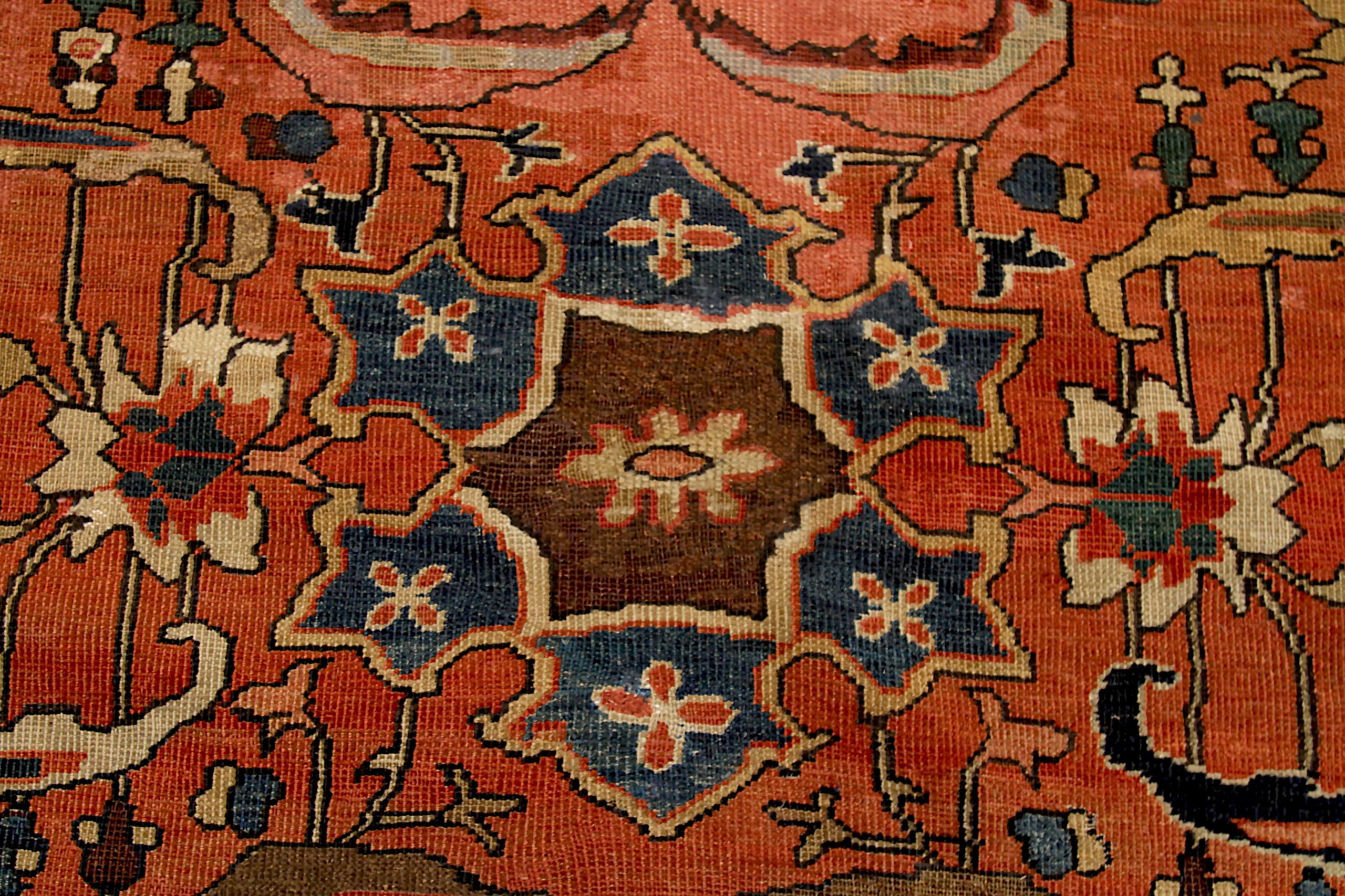 Thumbnail 6 for Antique Persian Sultanabad Traditional Rug 92121