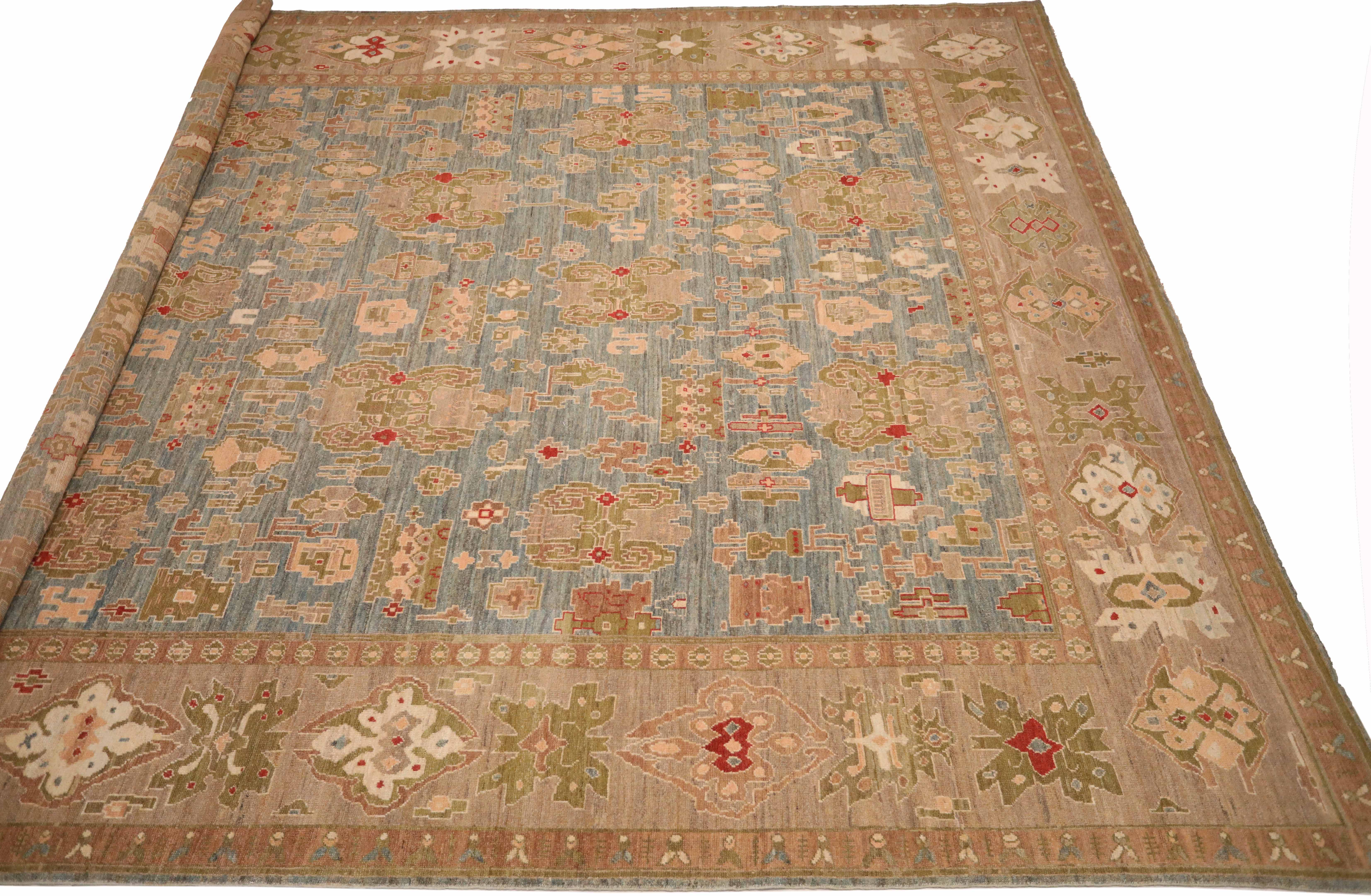 Thumbnail 6 for Antique Persian Oushak Traditional Rug 89710