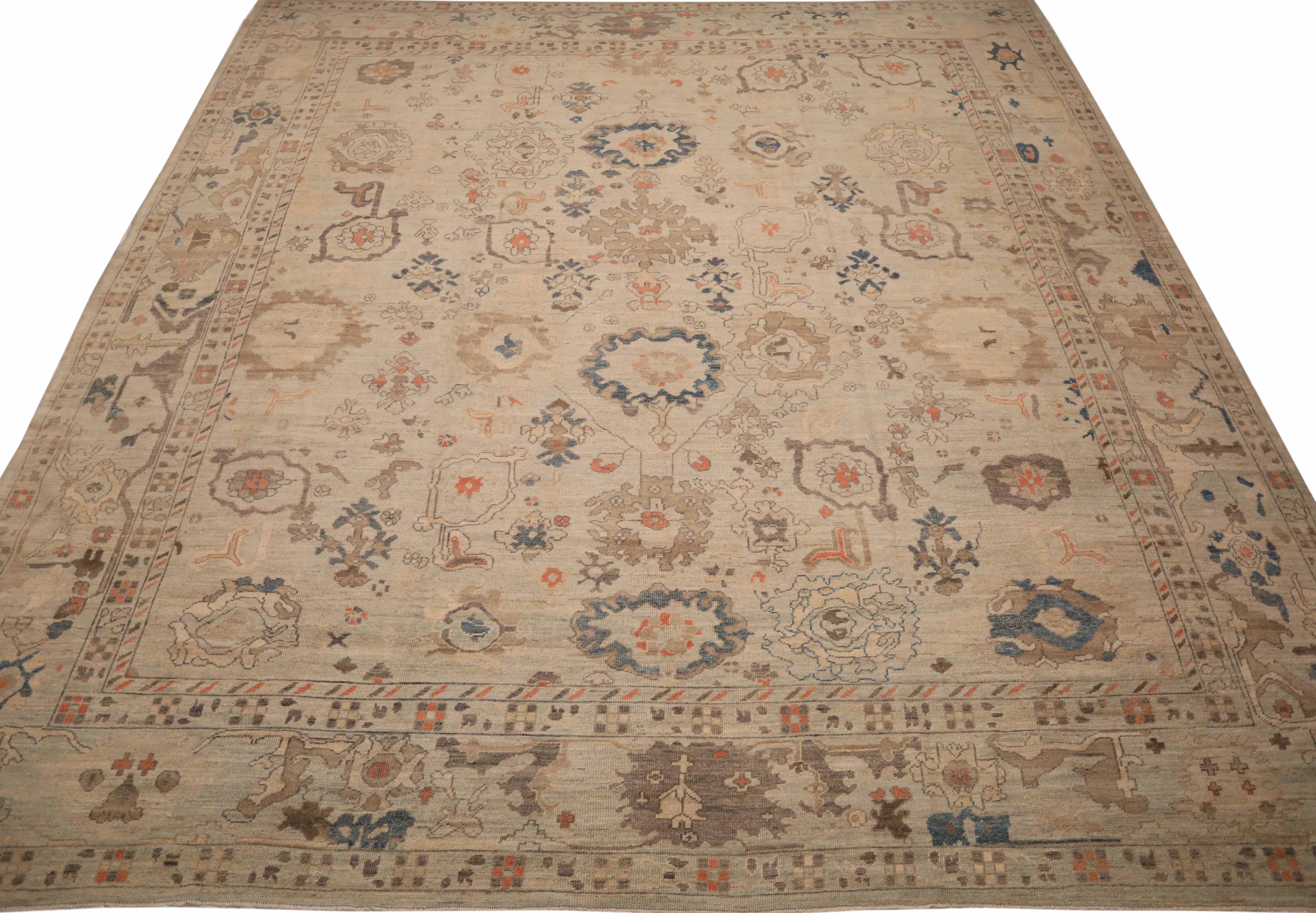 Thumbnail 7 for Turkey Oushak Tribal Rug 90760