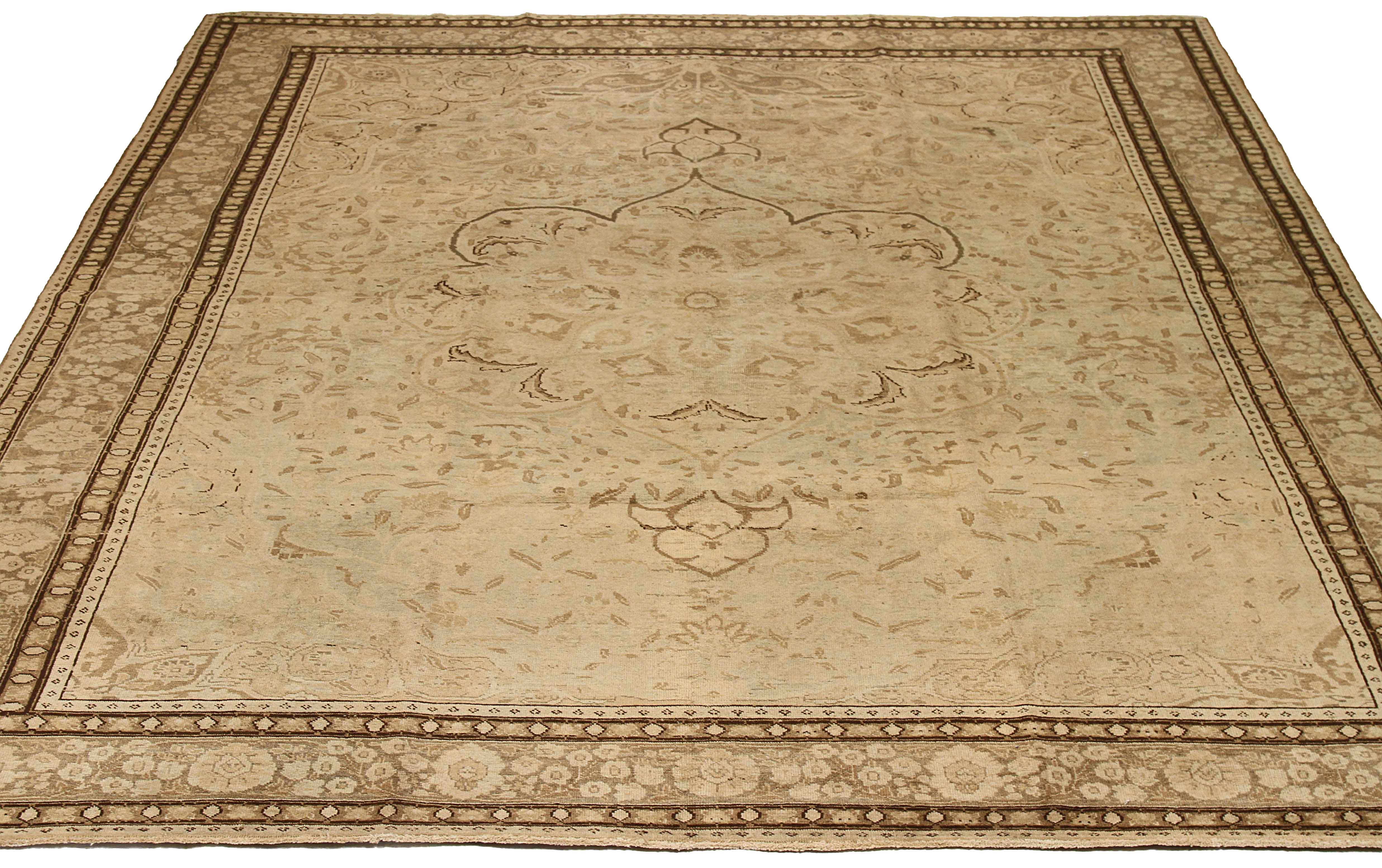 Thumbnail 9 for Antique Persian Tabriz Transitional Rug 16338