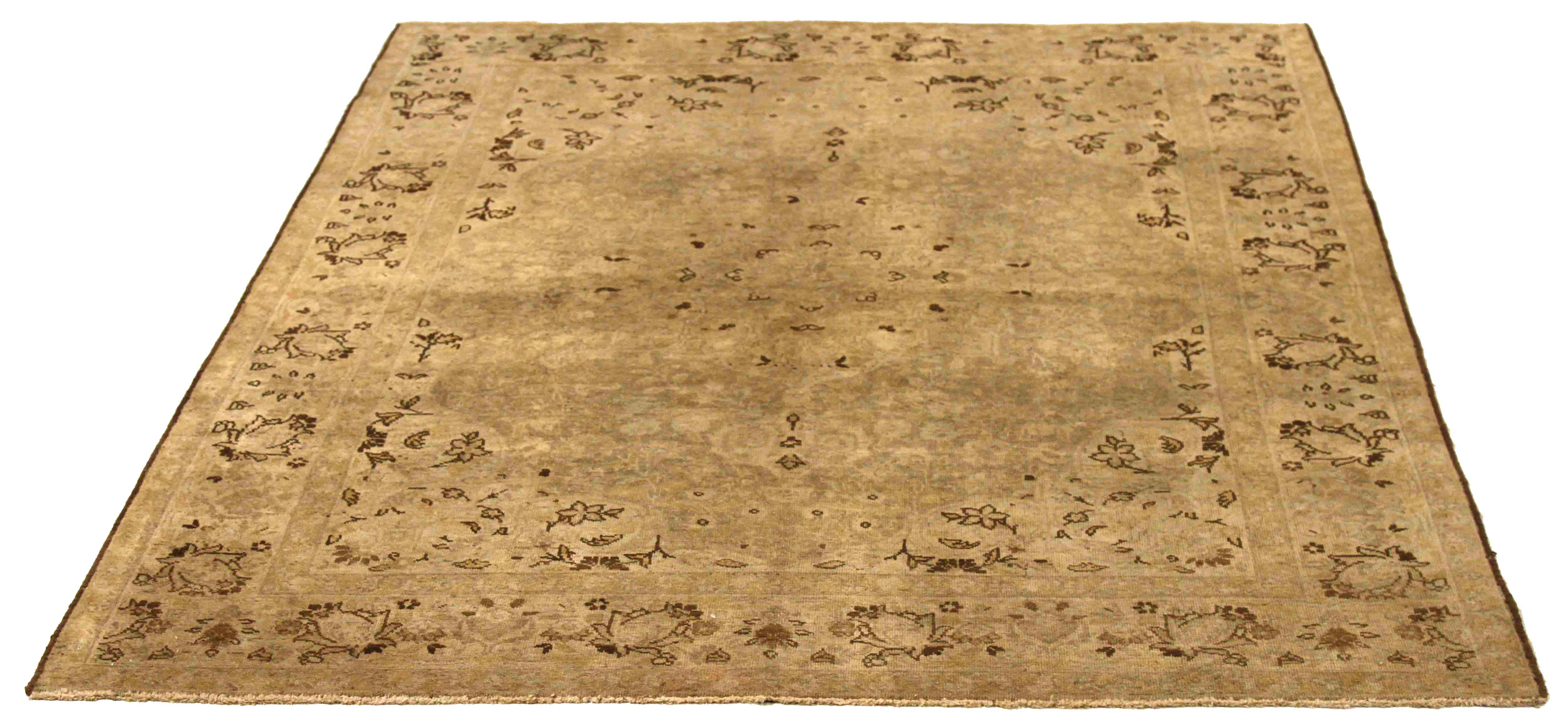 Thumbnail 10 for Antique Persian Tabriz Transitional Rug 16314