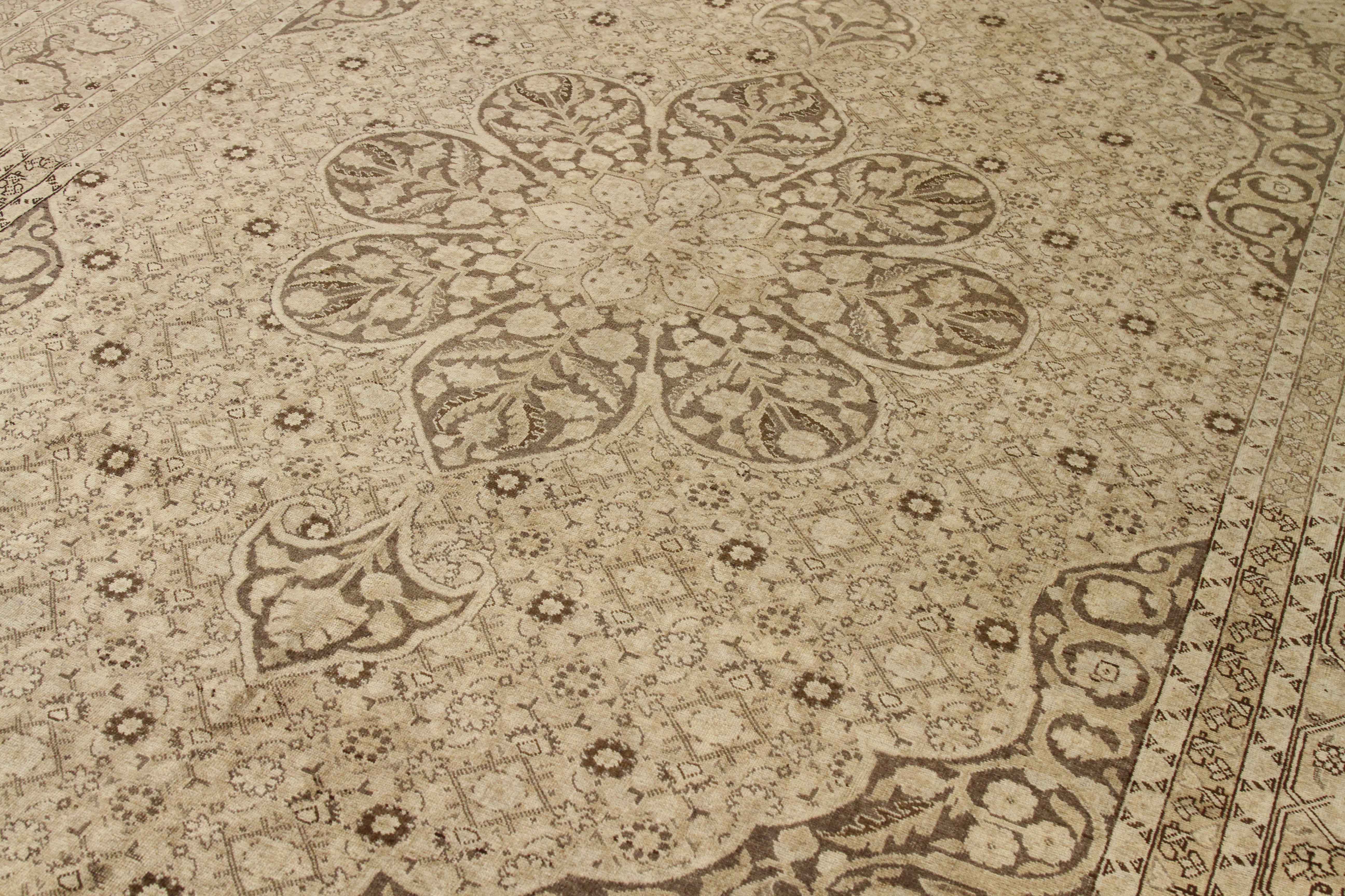 Thumbnail 2 for Antique Persian Tabriz Transitional Rug 16319