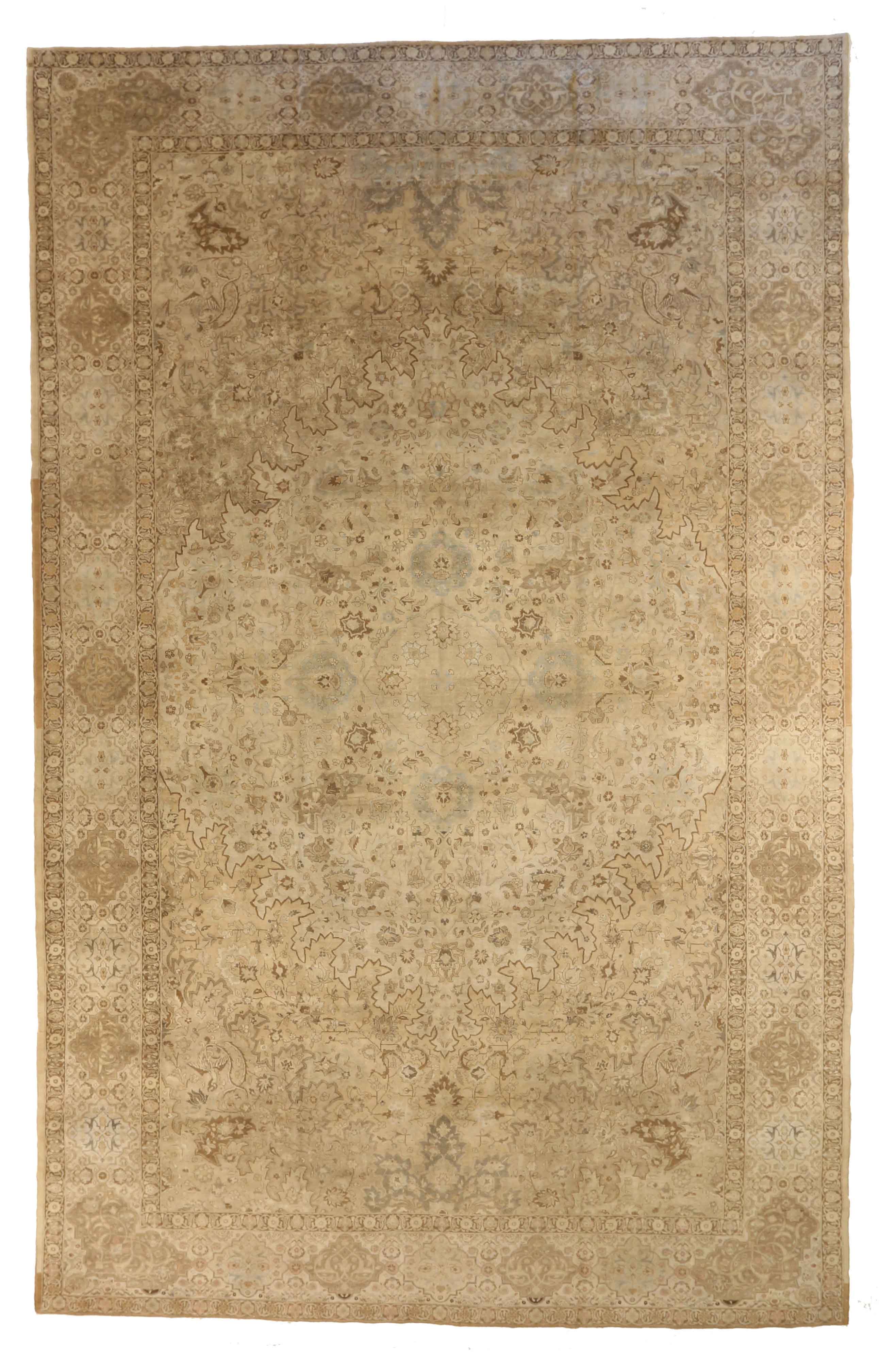 Thumbnail 15 for Antique Persian Tabriz Transitional Rug 16325