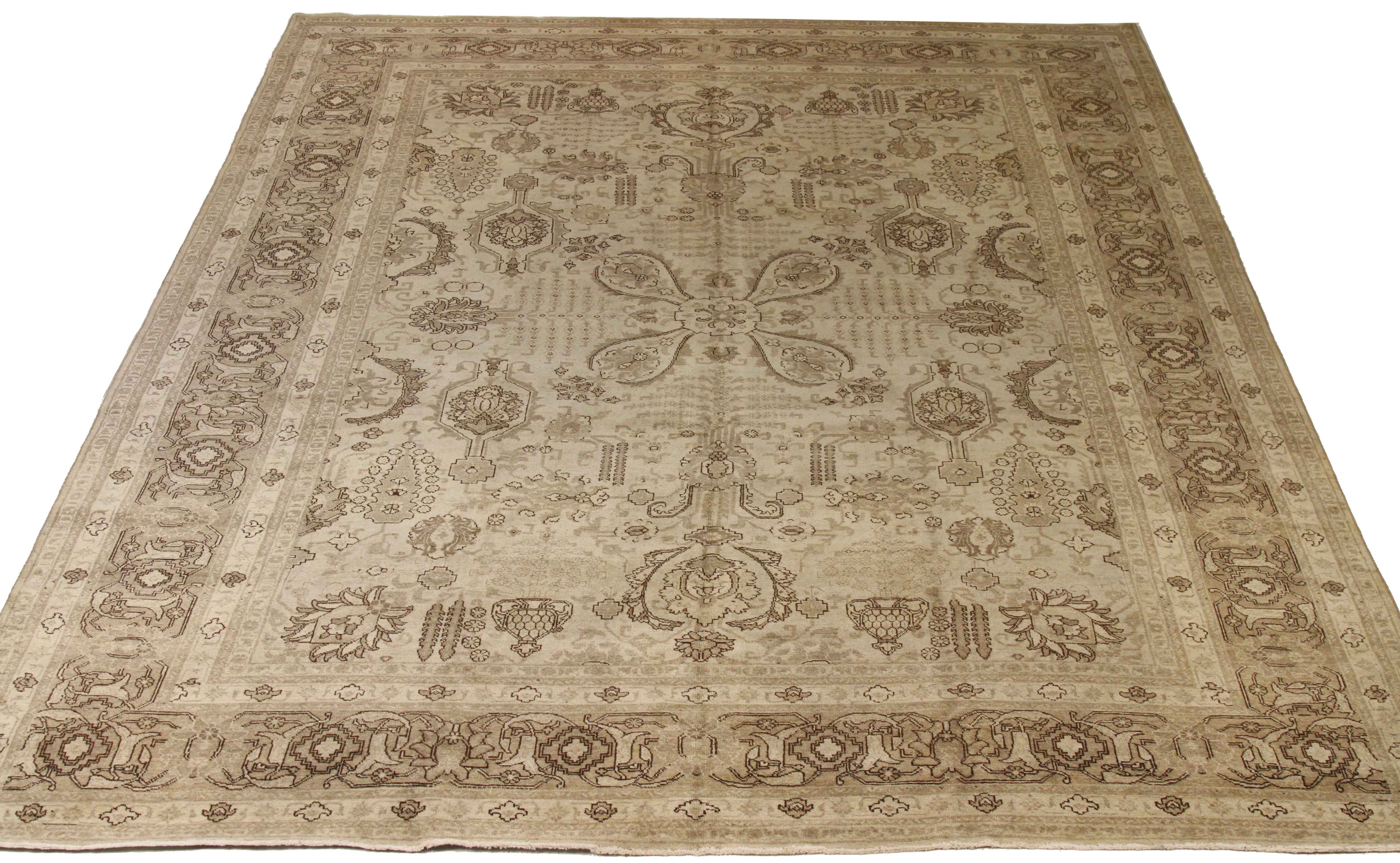 Thumbnail 12 for Antique Persian Tabriz Transitional Rug 16296