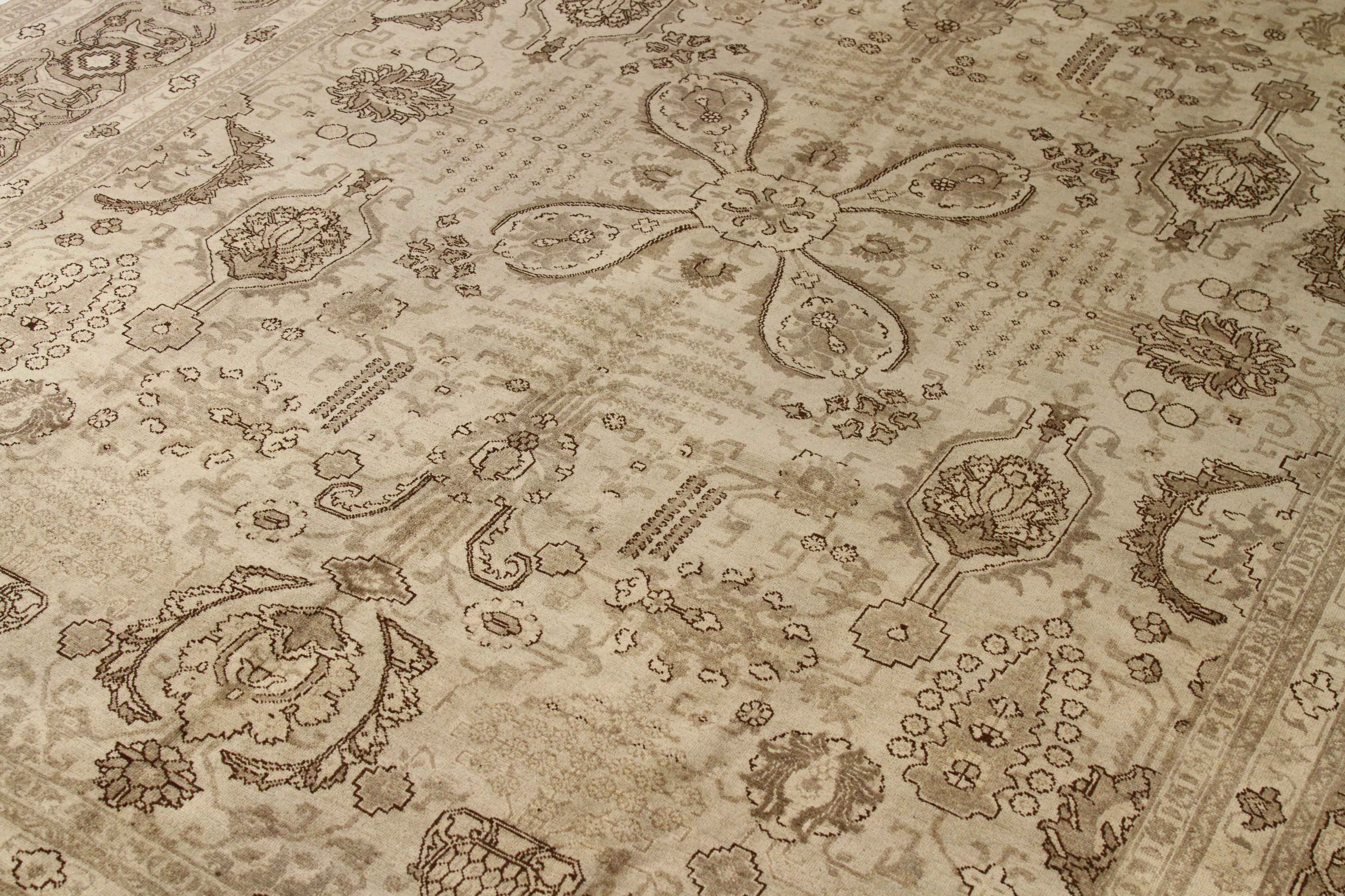 Thumbnail 2 for Antique Persian Tabriz Transitional Rug 16296