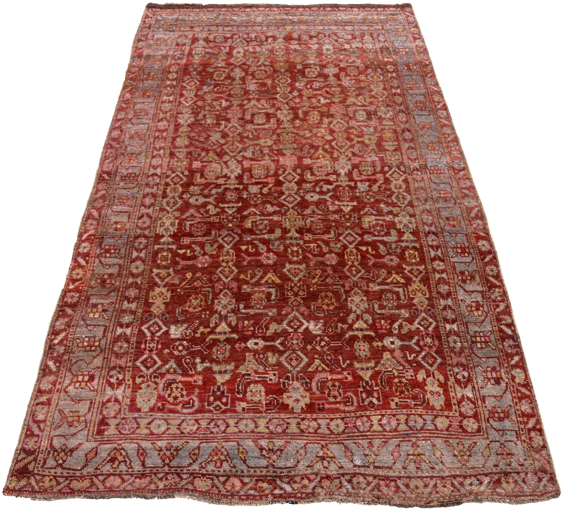 Thumbnail 4 for Antique Persian Bijar Traditional Rug 91510