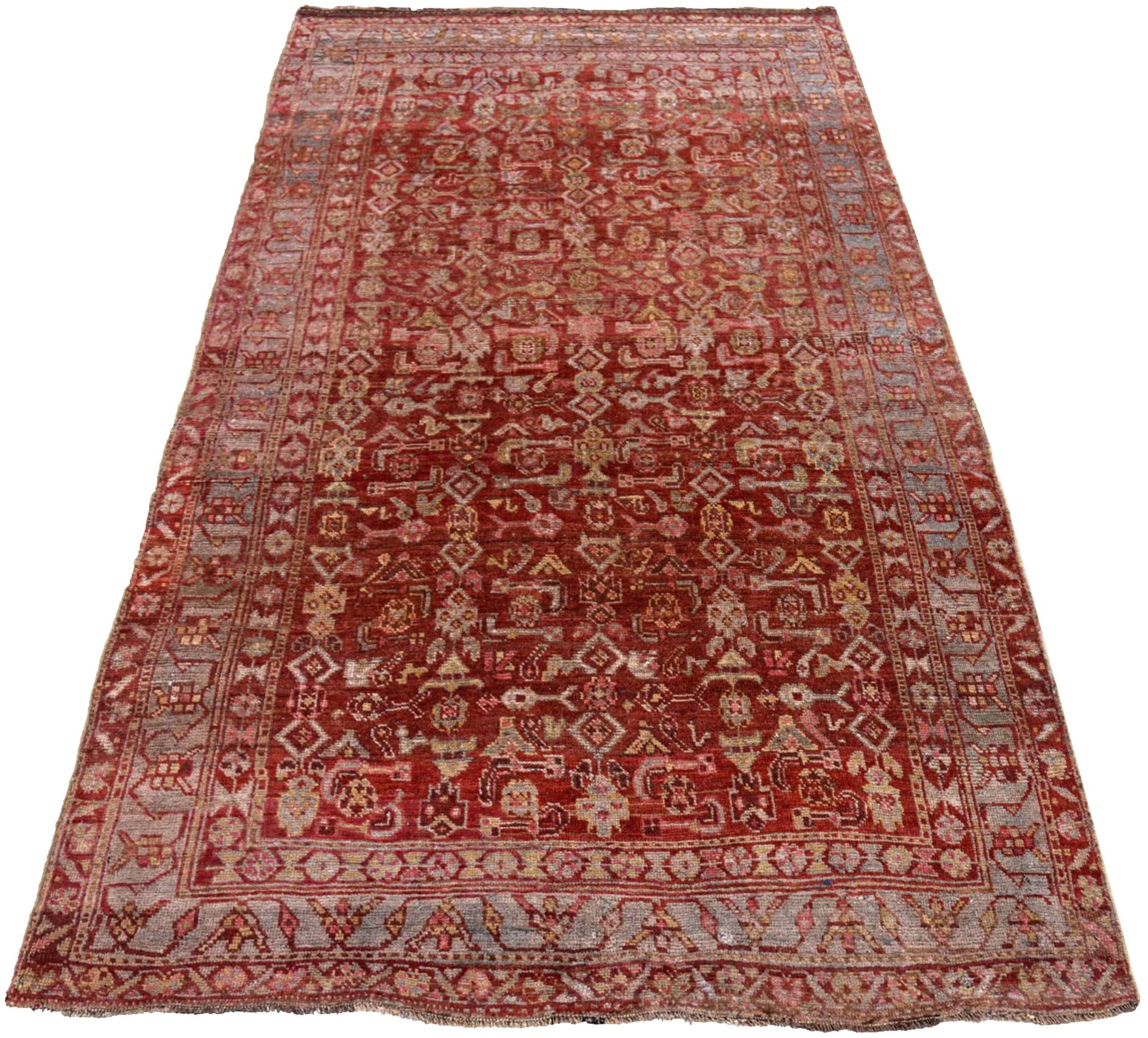 Thumbnail 11 for Antique Persian Bijar Traditional Rug 91510