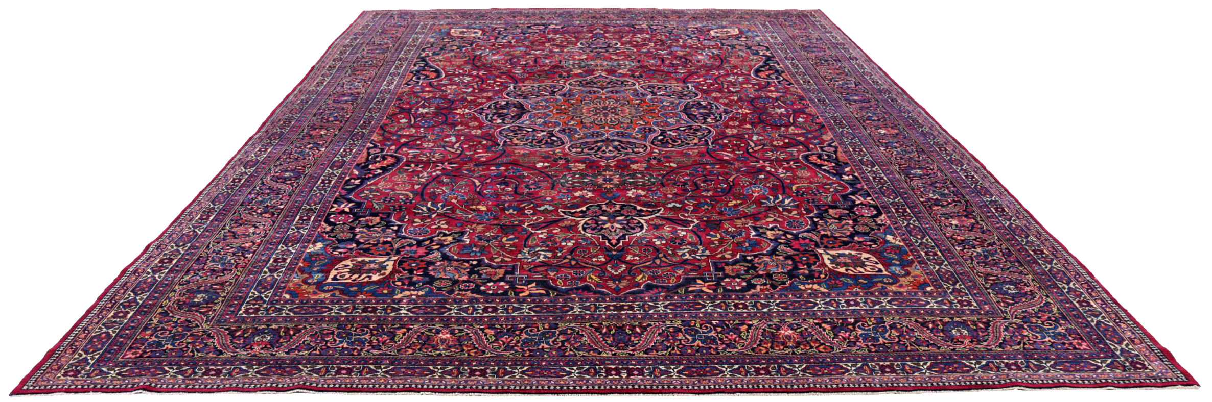 Thumbnail 6 for Antique Persian Mashad Traditional Rug 91504