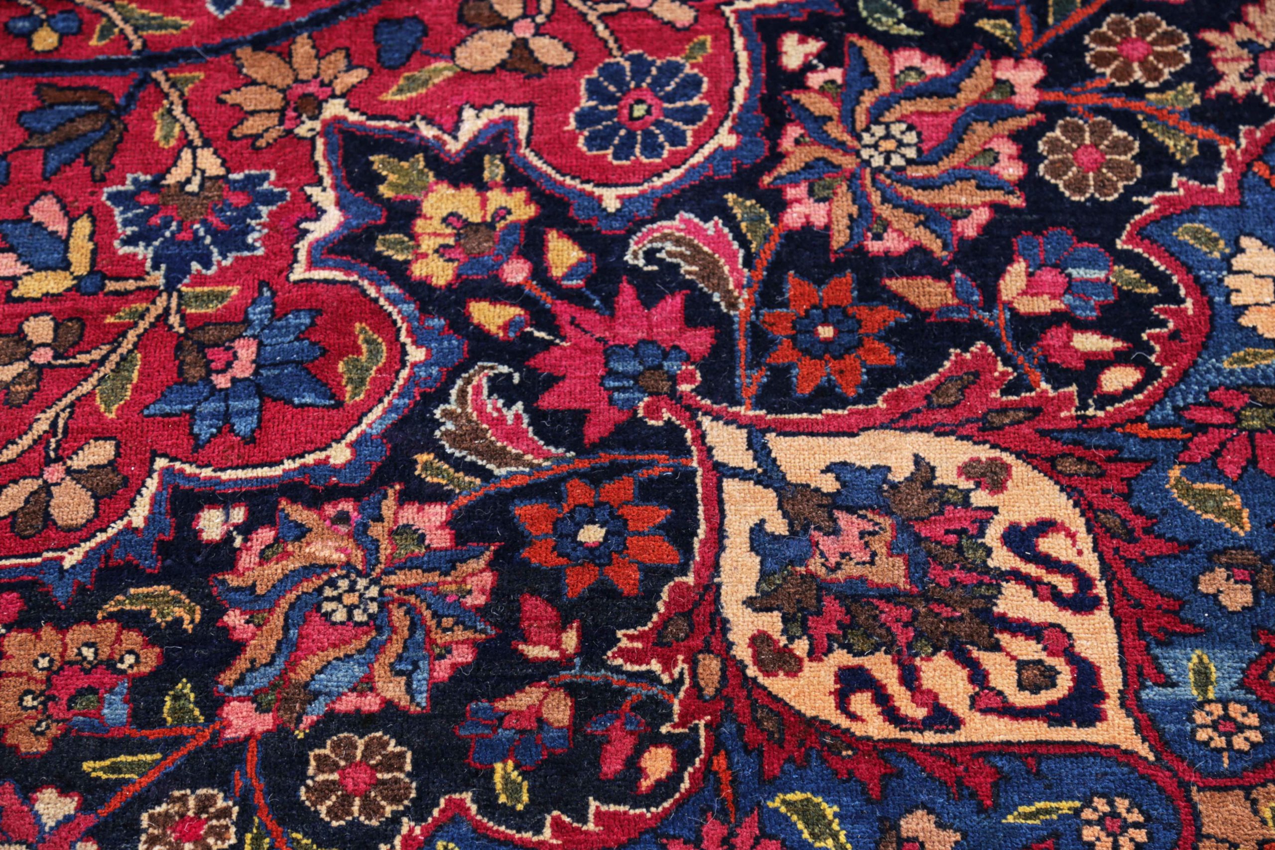 Thumbnail 7 for Antique Persian Mashad Traditional Rug 91504