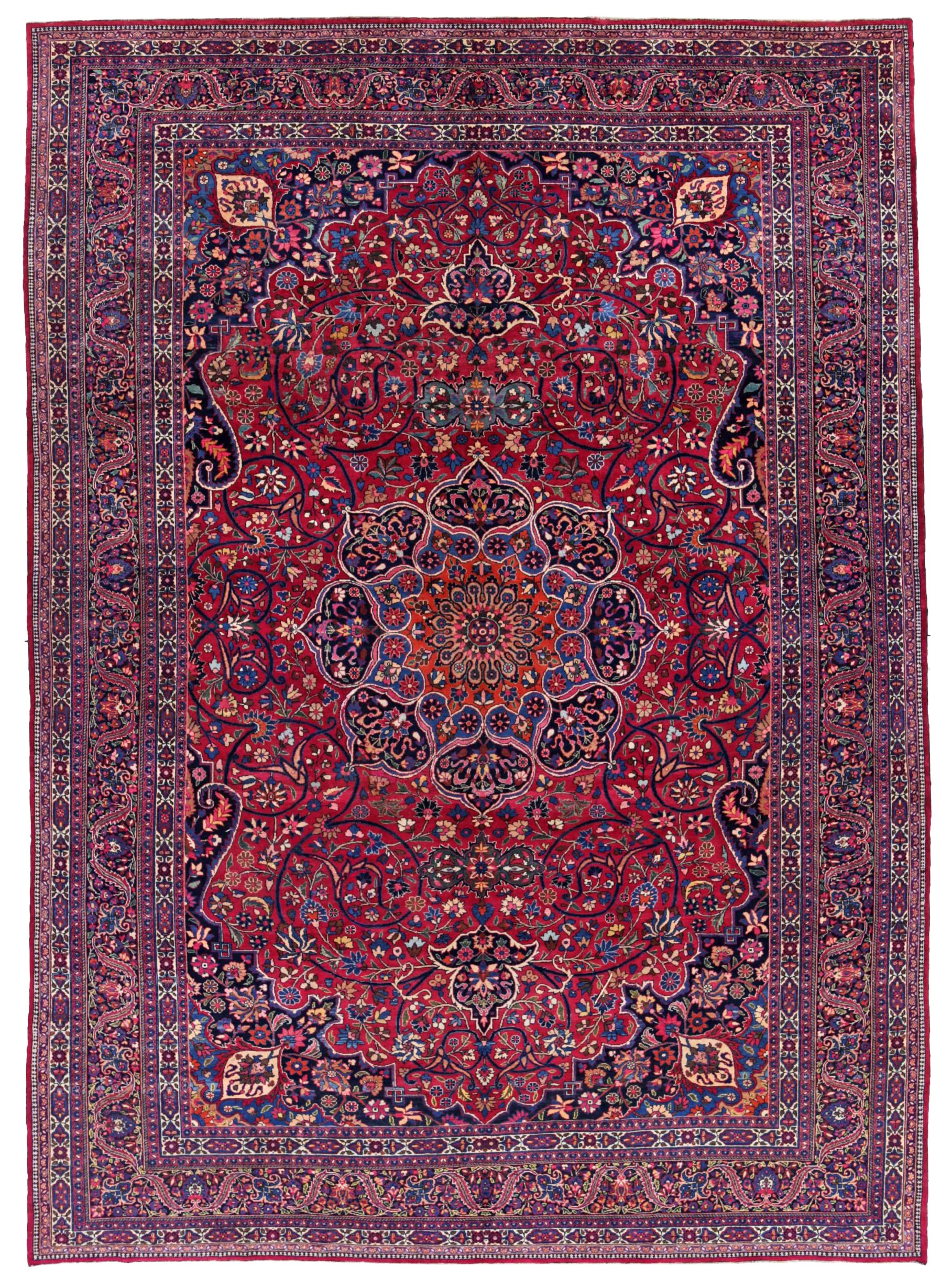 Thumbnail 5 for Antique Persian Mashad Traditional Rug 91504