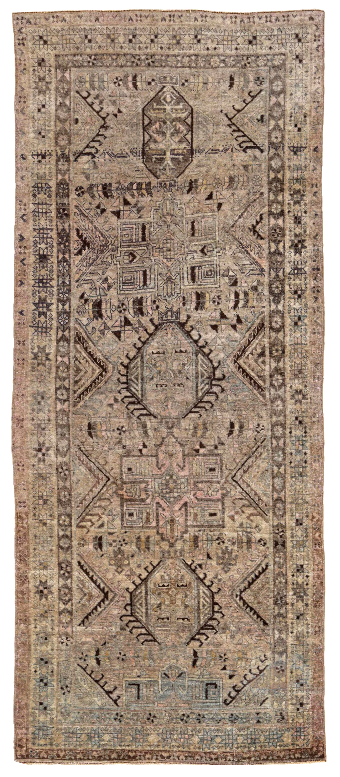 Thumbnail 4 for Antique Persian Bijar Transitional Rug 91493