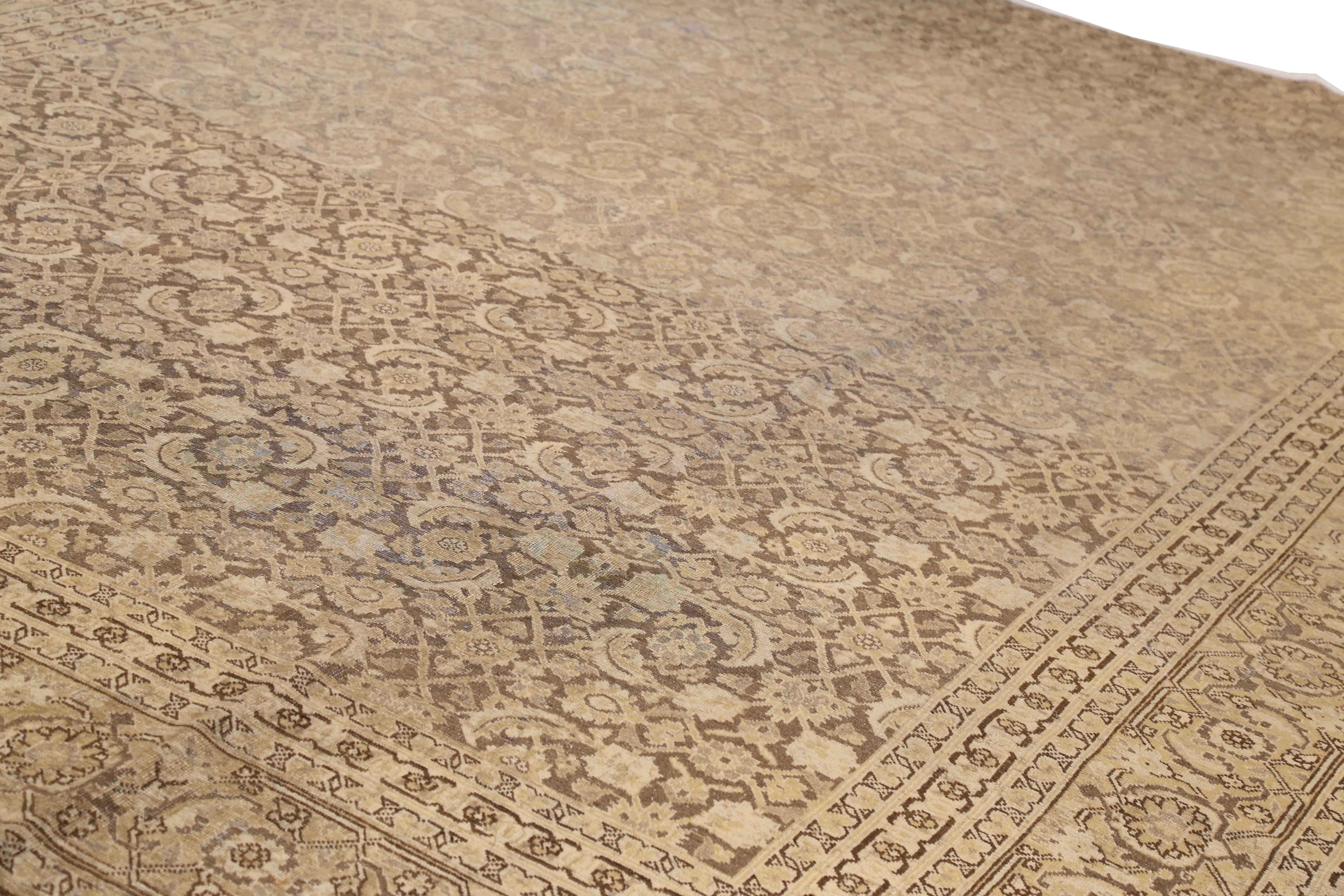 Thumbnail 9 for Antique Persian Tabriz Transitional Rug 16384