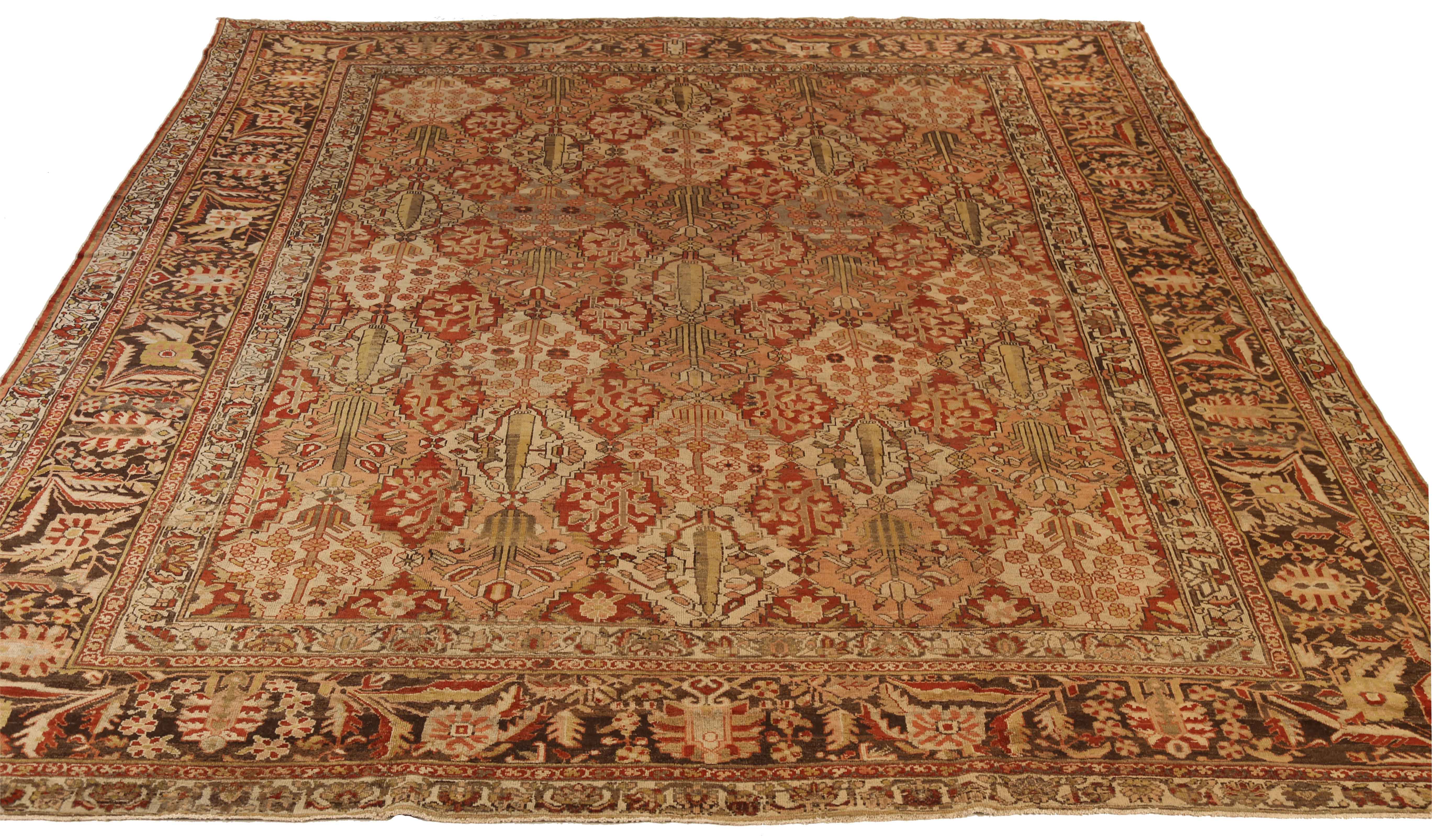 Thumbnail 4 for Antique Persian Bakhtiar Traditional Rug 16421