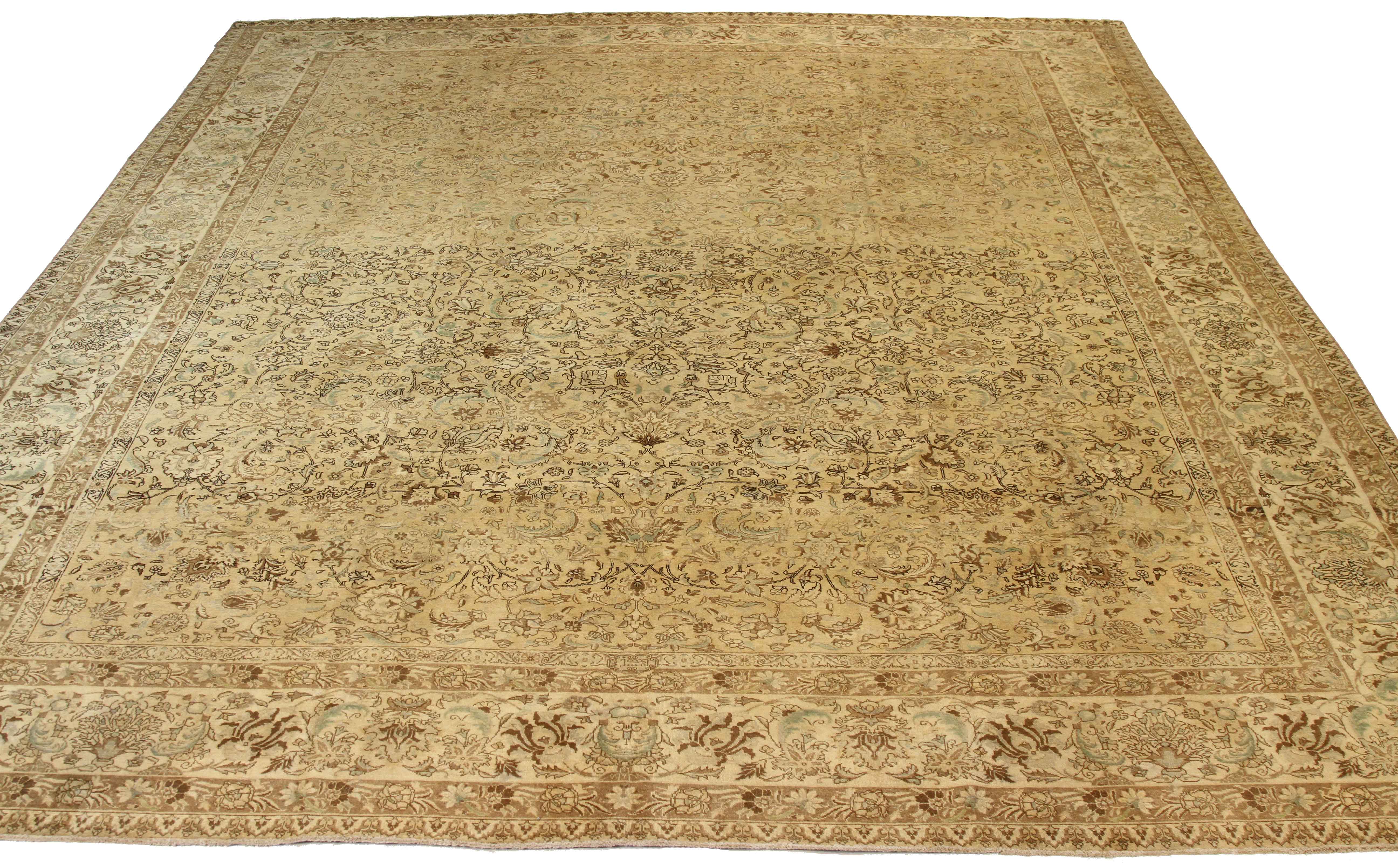 Thumbnail 14 for Antique Persian Tabriz Transitional Rug 16424