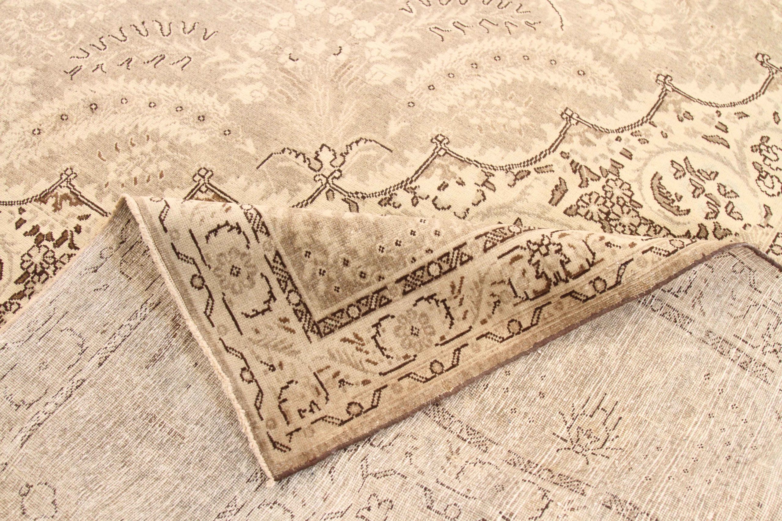 Thumbnail 10 for Antique Persian Tabriz Transitional Rug 16363