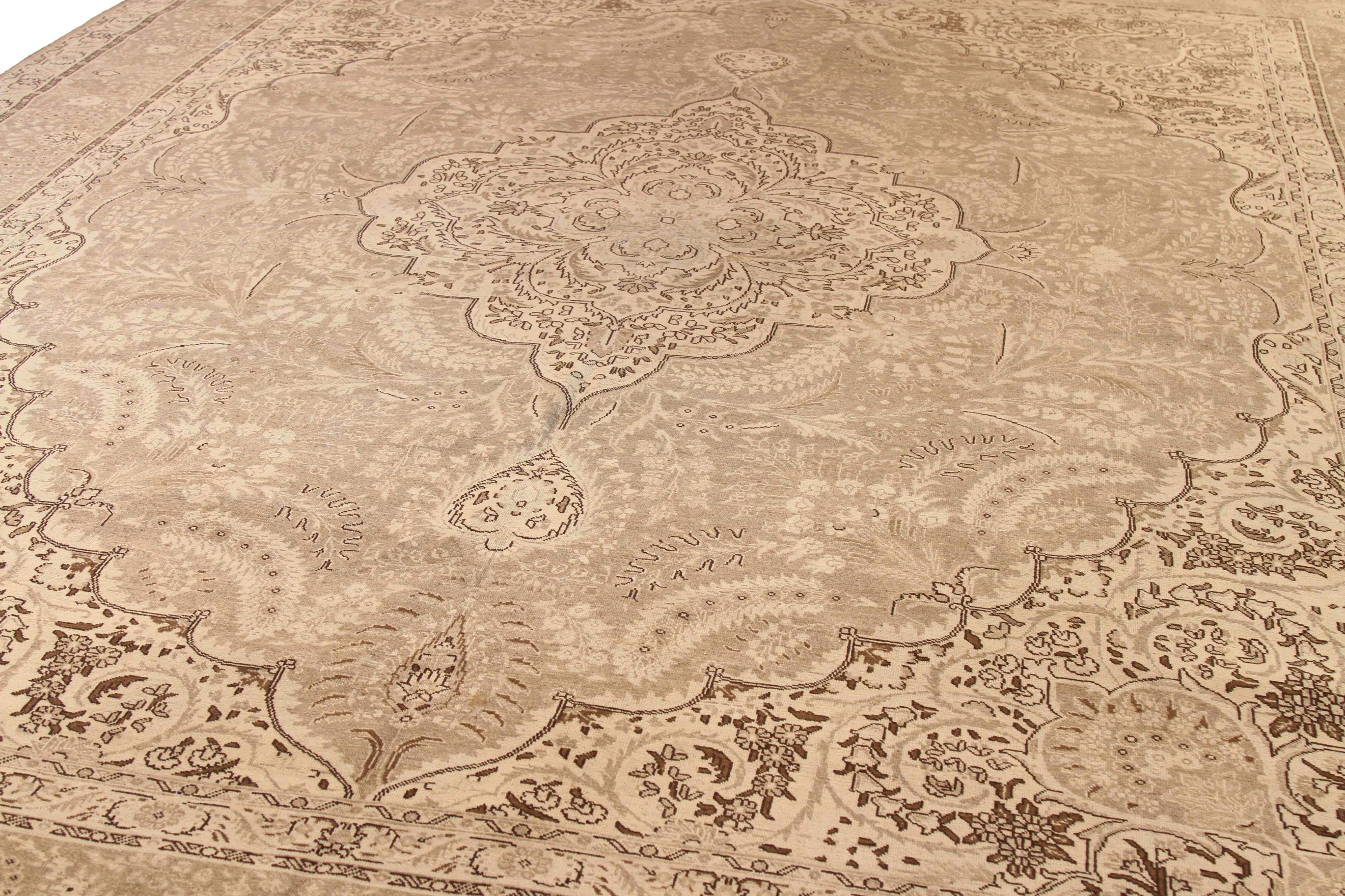 Thumbnail 7 for Antique Persian Tabriz Transitional Rug 16363